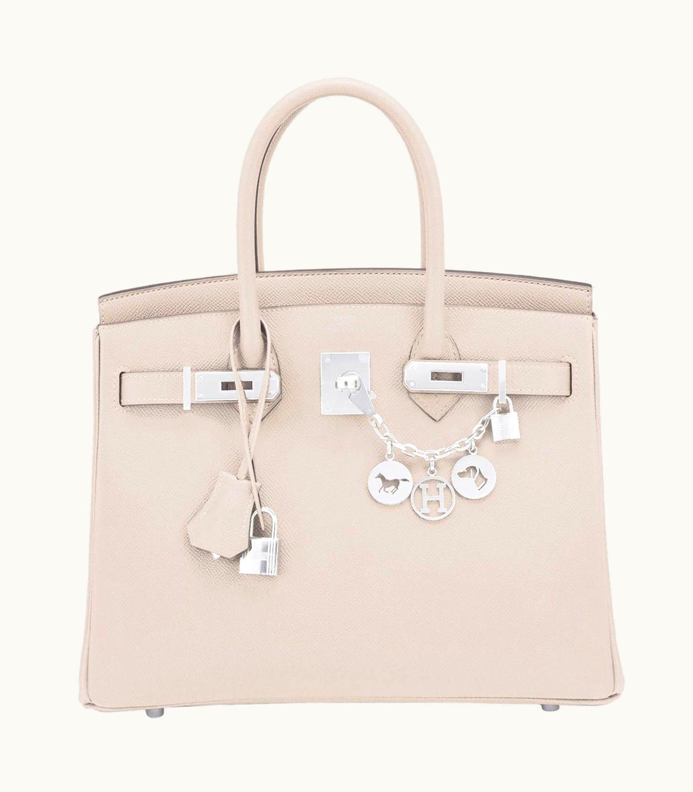 Hermès Hermès Birkin 30cm - Craie - Epsom - Sellier - Palladium (PHW)