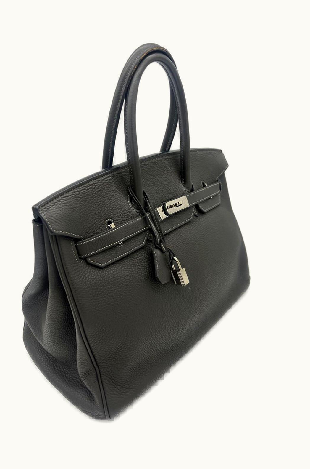 Hermès Hermès Birkin 30cm - Graphite - Swift - Retourne - Palladium (PHW)