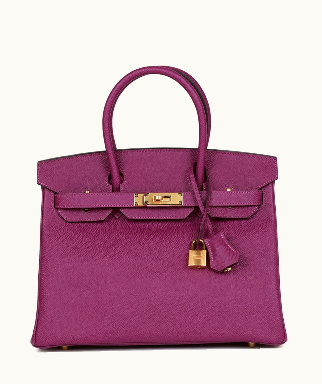 Hermès Hermès Birkin 30cm - Anemone - Swift - Retourne - Gold (GHW)