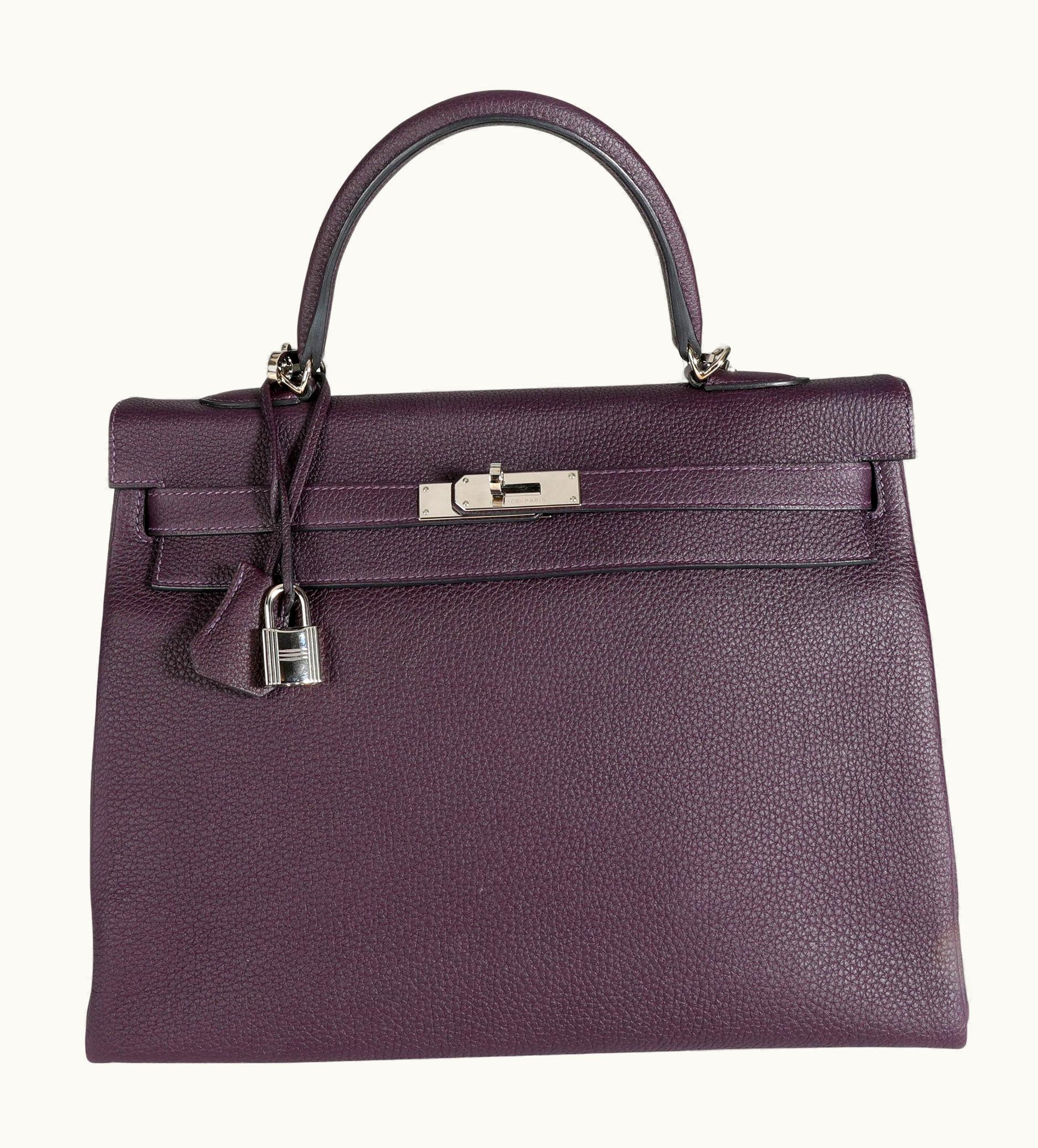 Hermès Hermès Birkin 30cm - Raisin - Epsom - Retourne - Palladium (PHW)
