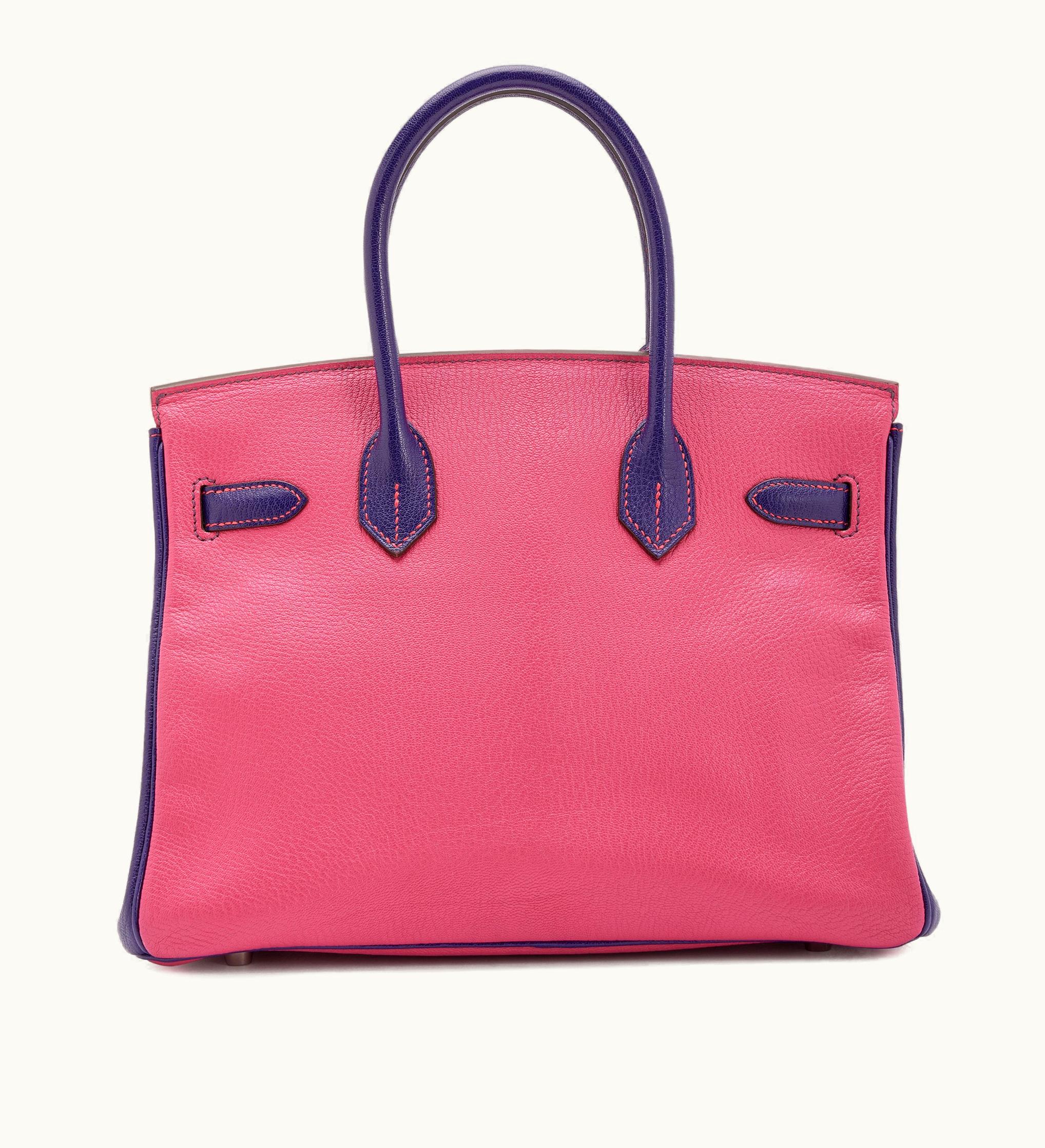 Hermès Hermès Birkin 30cm - Iris - Swift - Sellier - Palladium (PHW)