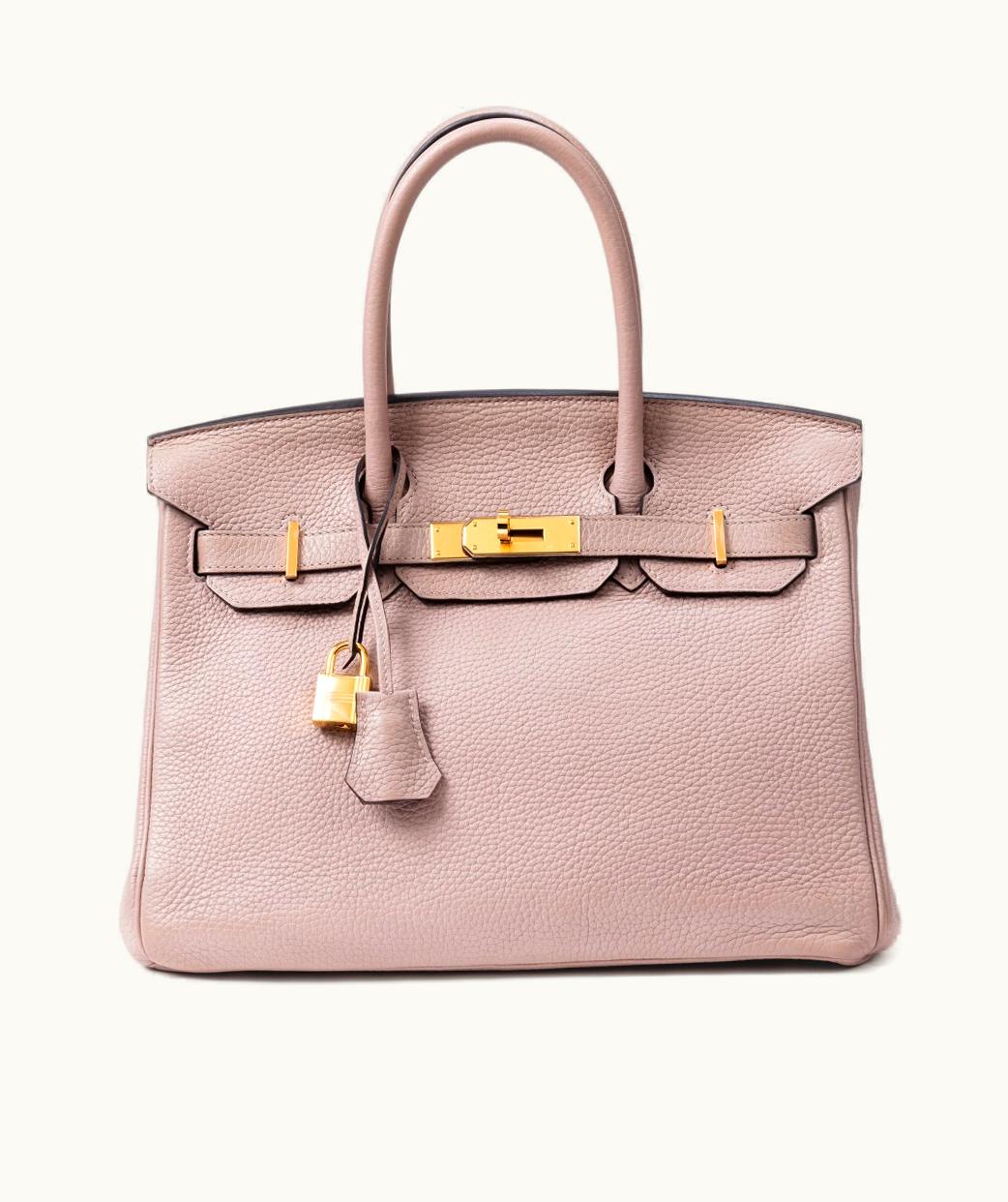 Hermès Hermès Birkin 30cm - Glycine - Clemence - Sellier - Gold (GHW)