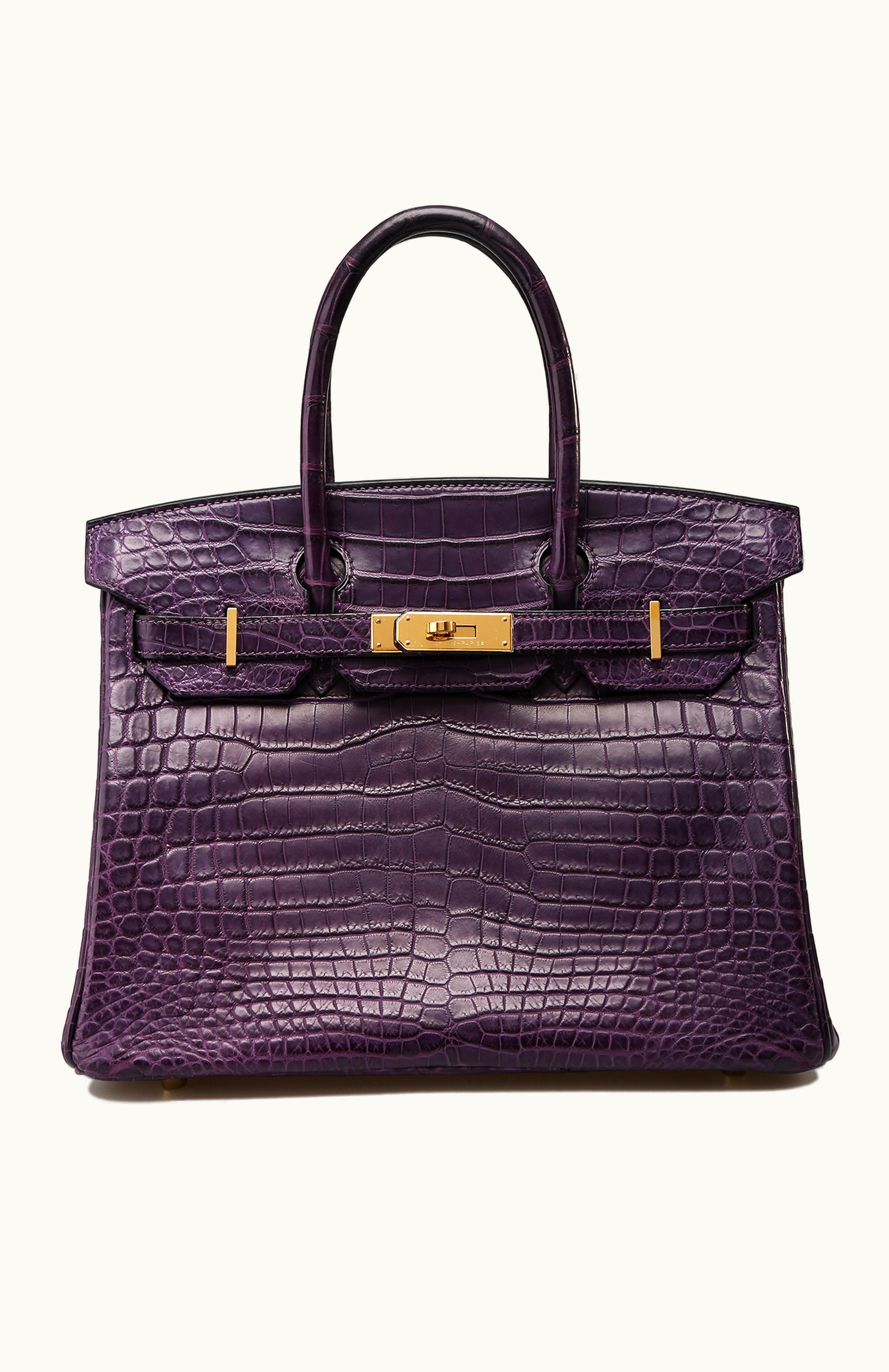 Hermès Hermès Birkin 30cm - Amethyst - Epsom - Retourne - Gold (GHW)