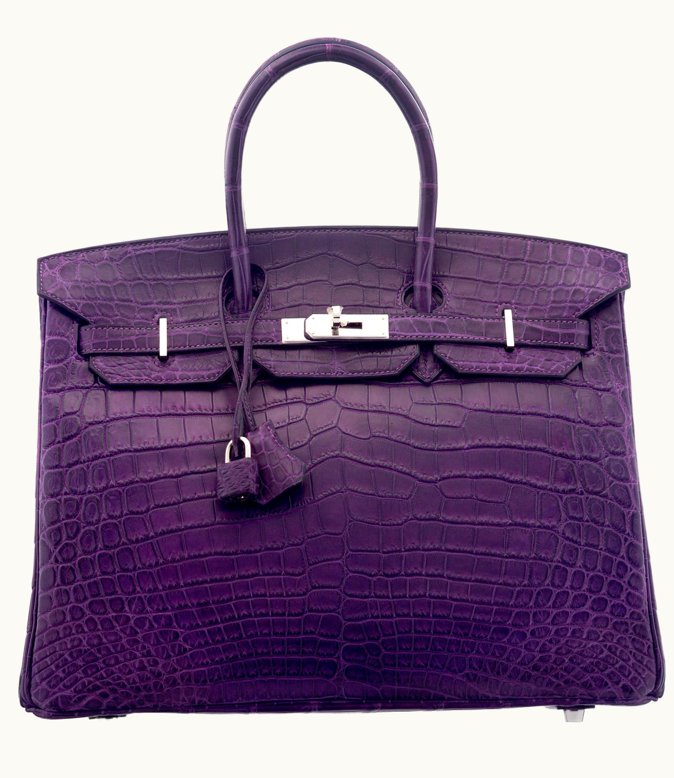 Hermès Hermès Birkin 30cm - Amethyst - Epsom - Retourne - Palladium (PHW)