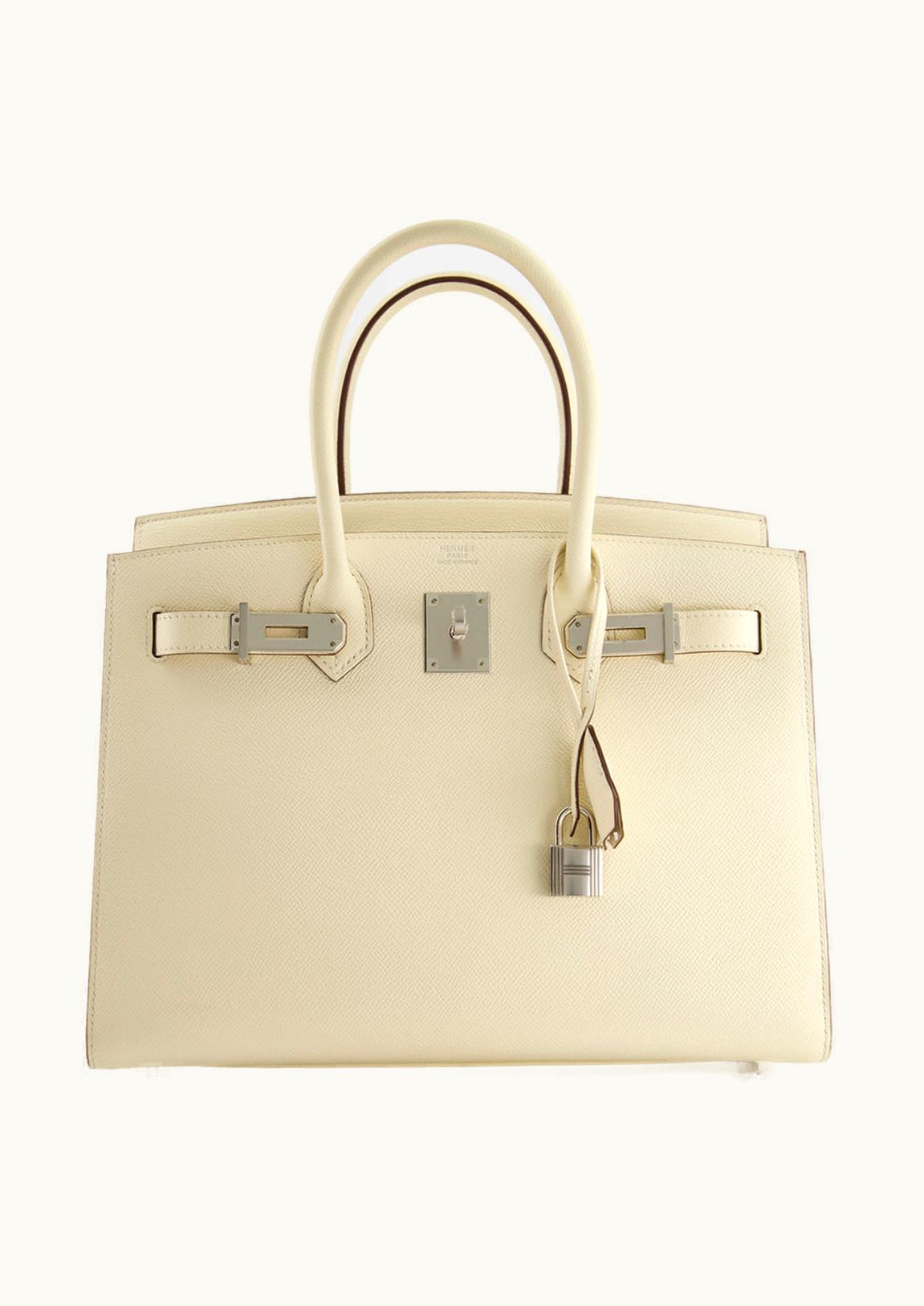 Hermès Hermès Birkin 30cm - Nata - Epsom - Retourne - Palladium (PHW)