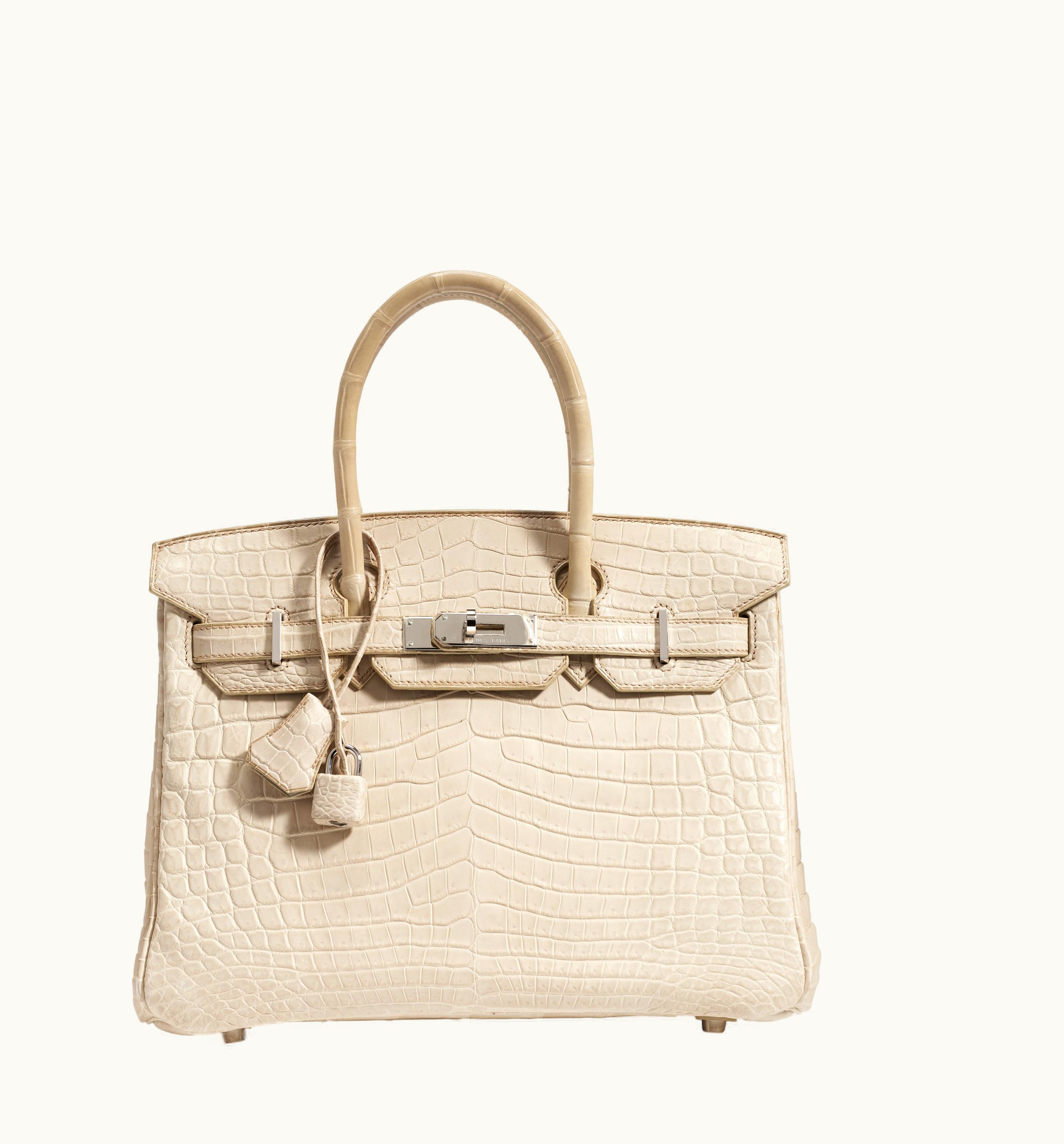 Hermès Hermès Birkin 30cm - Parchemin - Swift - Retourne - Palladium (PHW)