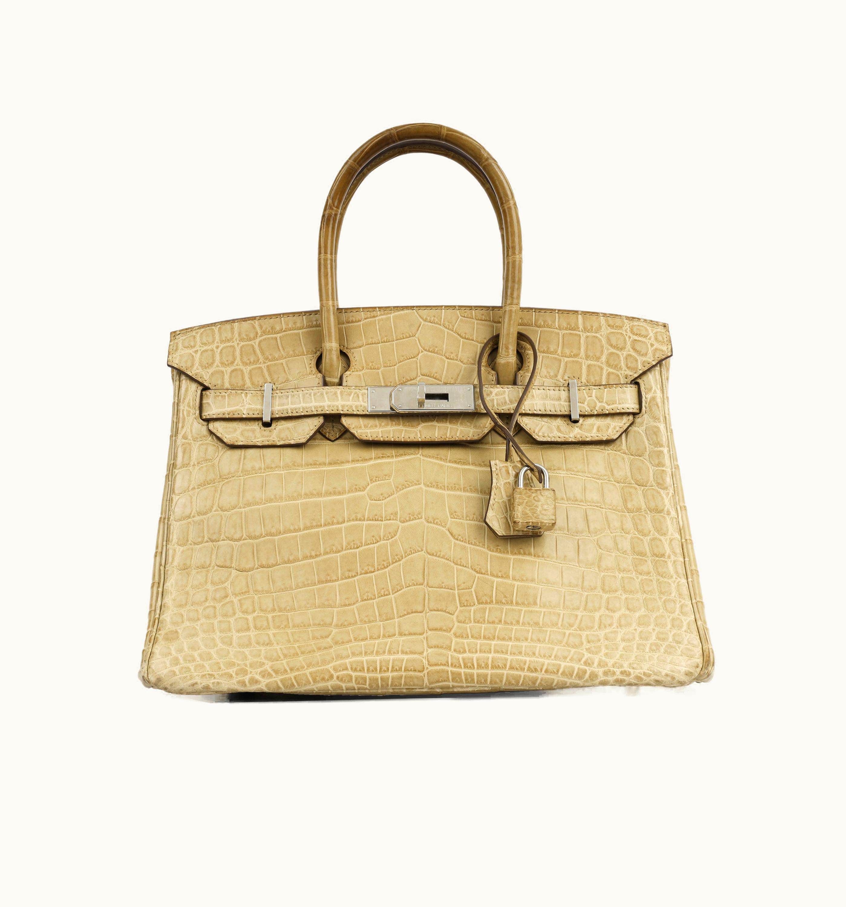 Hermès Hermès Birkin 30cm - Poussiere - Swift - Sellier - Palladium (PHW)