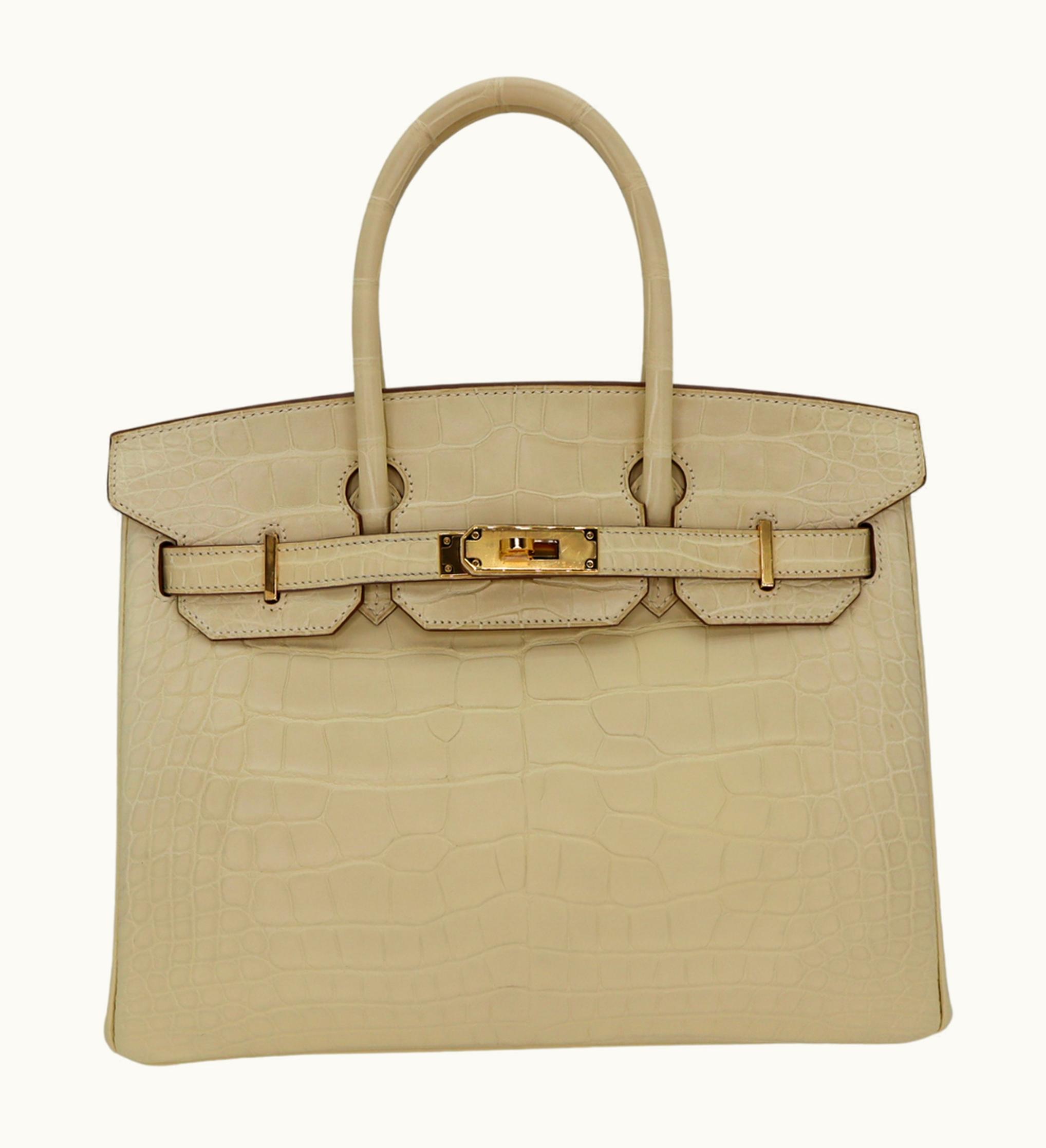 Hermès Hermès Birkin 30cm - Vanille - Swift - Retourne - Gold (GHW)