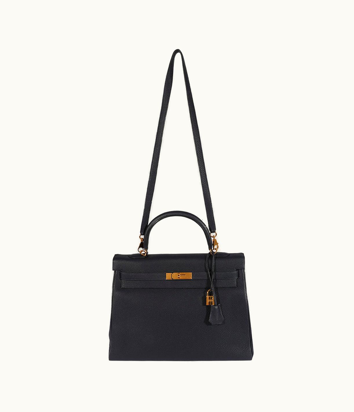 Hermès Hermès Birkin 35cm - Bleu Nuit - Clemence - Retourne - Gold (GHW)
