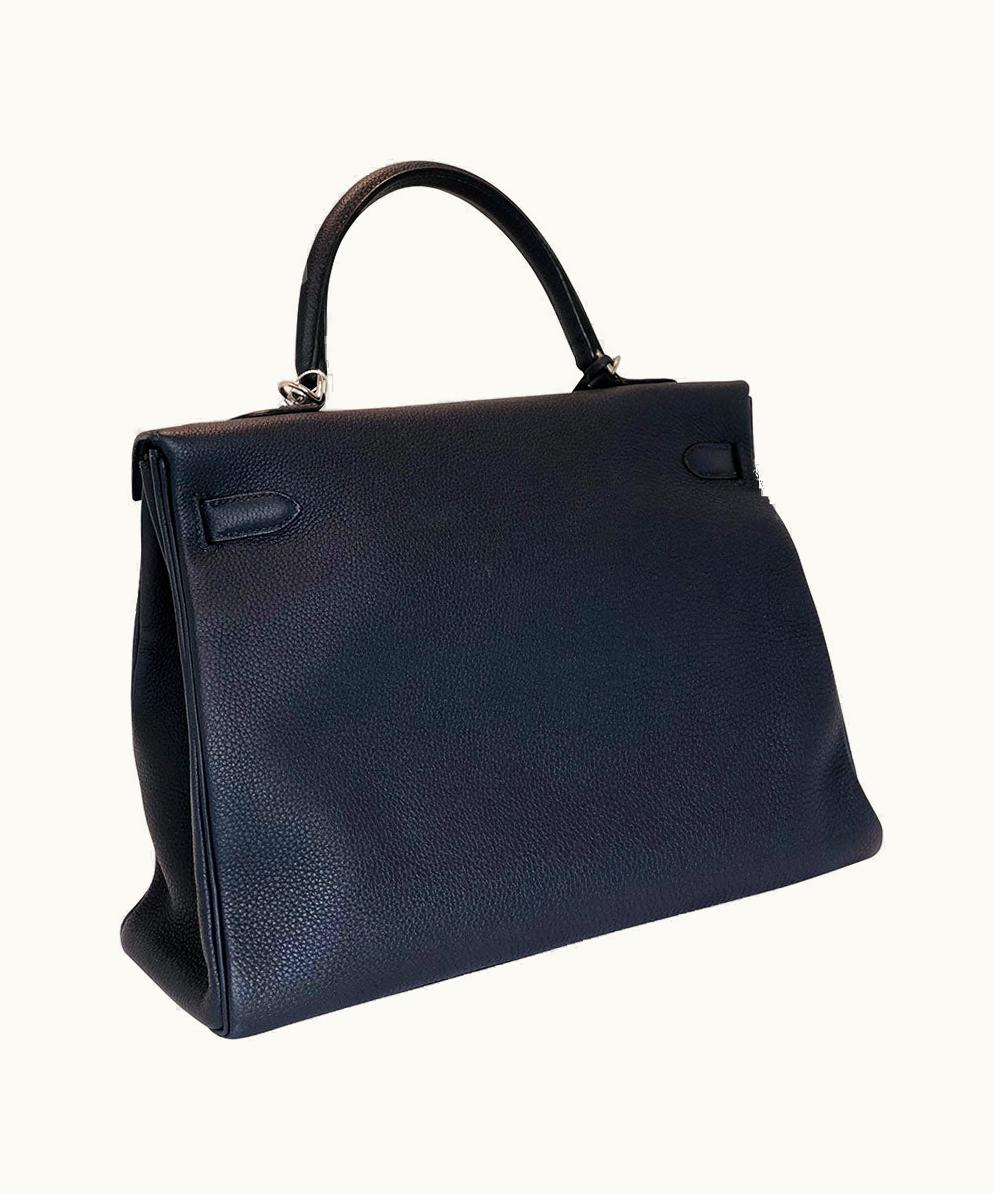 Hermès Hermès Birkin 35cm - Bleu Nuit - Swift - Retourne - Palladium (PHW)