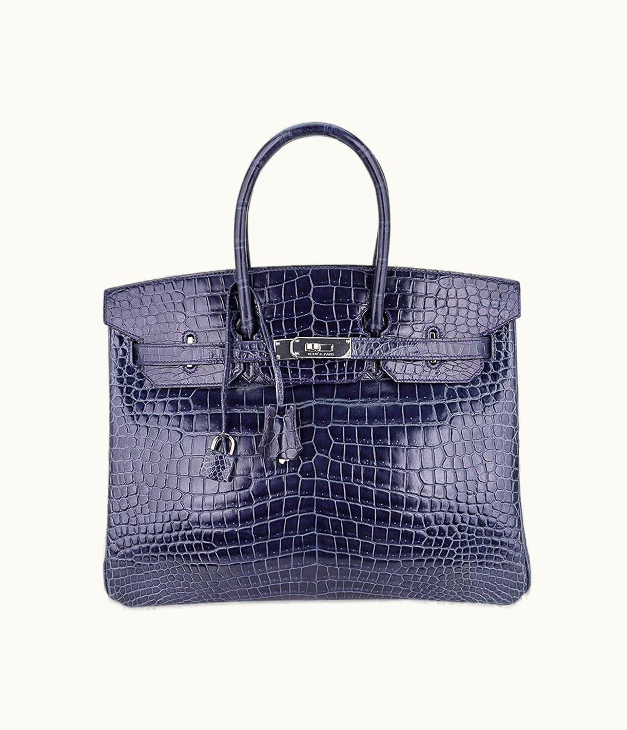 Hermès Hermès Birkin 35cm - Bleu Roi - Epsom - Sellier - Palladium (PHW)