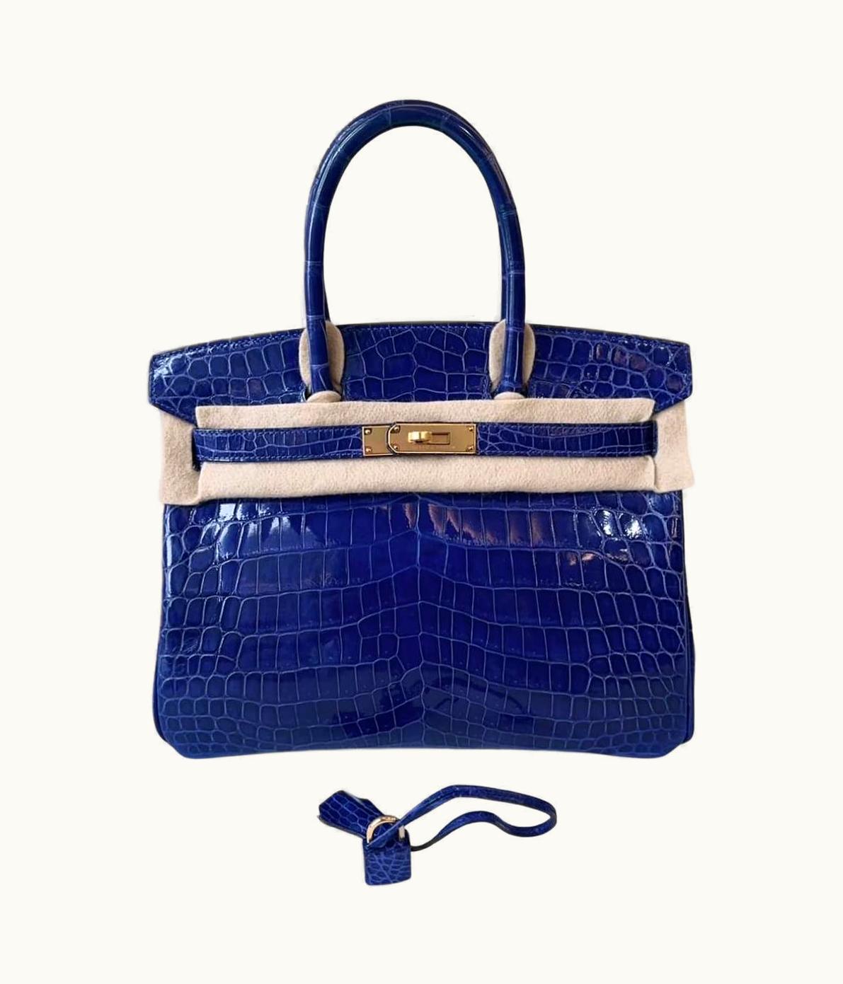 Hermès Hermès Birkin 35cm - Bleu Electrique - Epsom - Retourne - Gold (GHW)