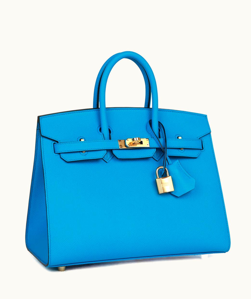 Hermès Hermès Birkin 35cm - Bleu Frida - Clemence - Sellier - Gold (GHW)