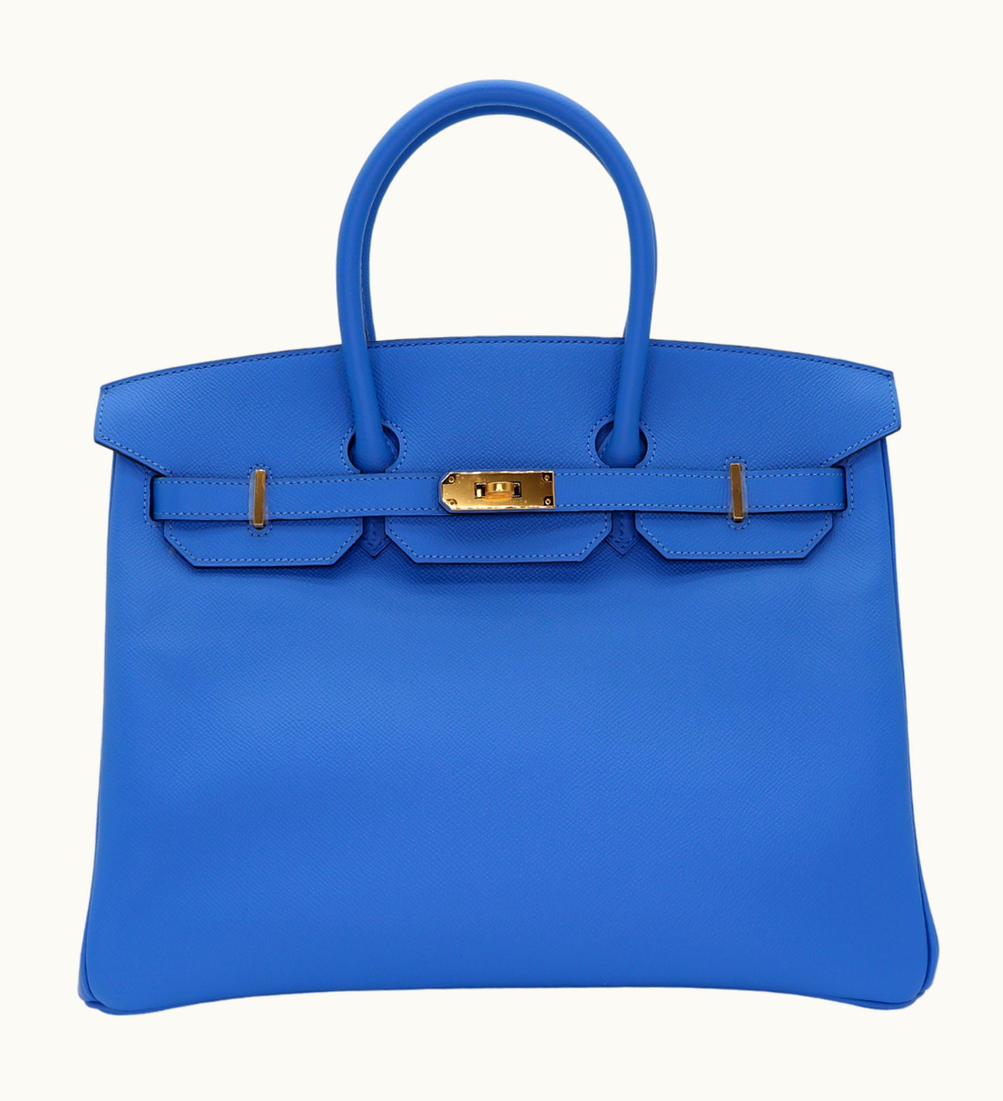 Hermès Hermès Birkin 35cm - Bleu Paradis - Epsom - Sellier - Gold (GHW)