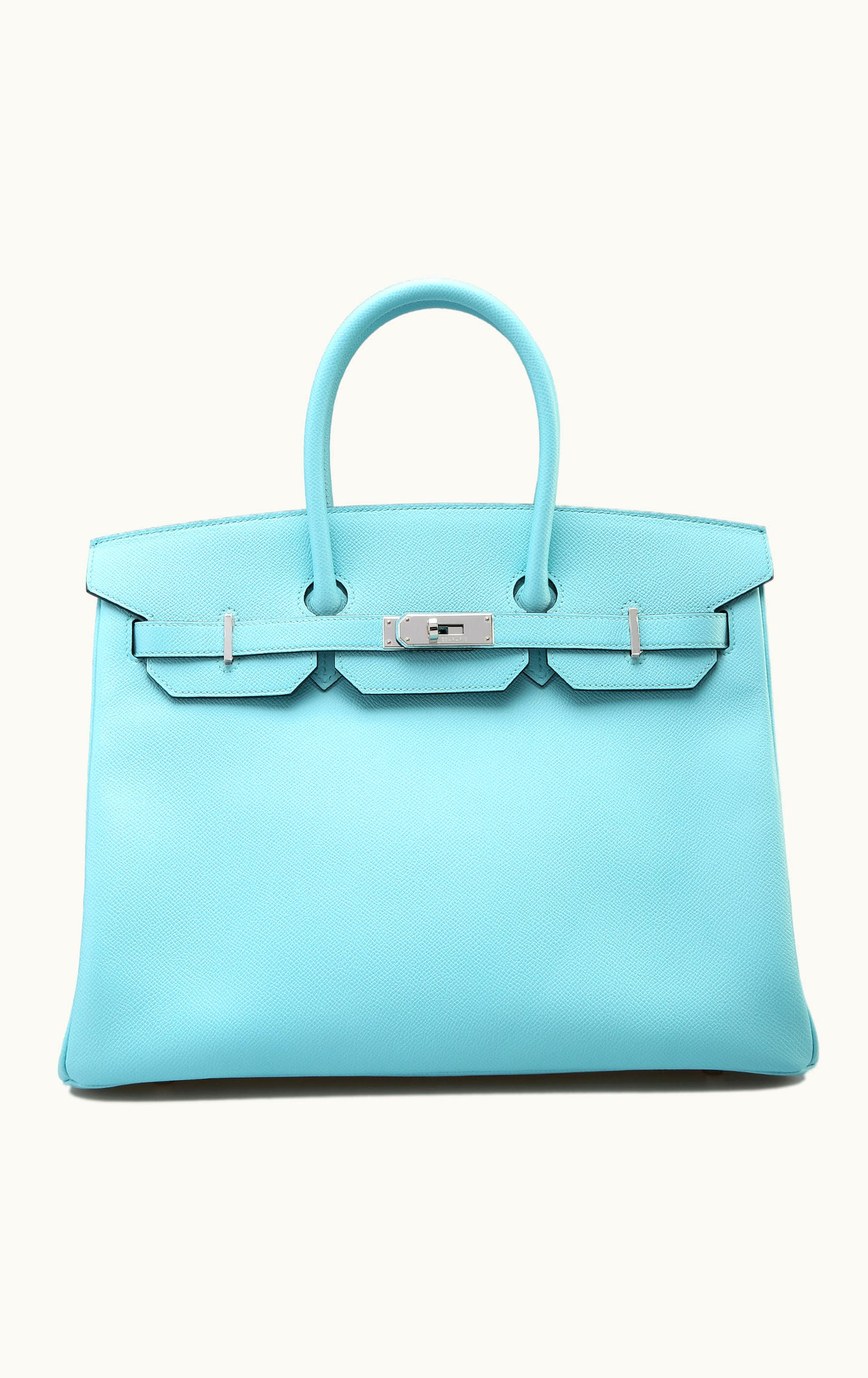 Hermès Hermès Birkin 35cm - Bleu Atoll - Togo - Retourne - Palladium (PHW)