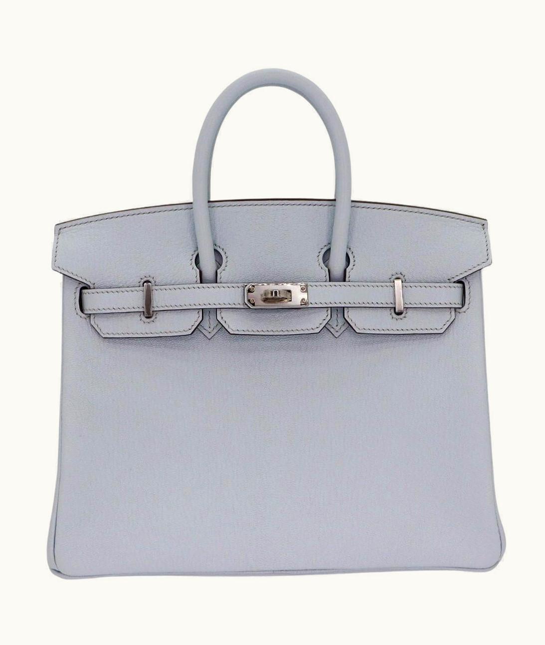 Hermès Hermès Birkin 35cm - Bleu Brume - Clemence - Sellier - Palladium (PHW)