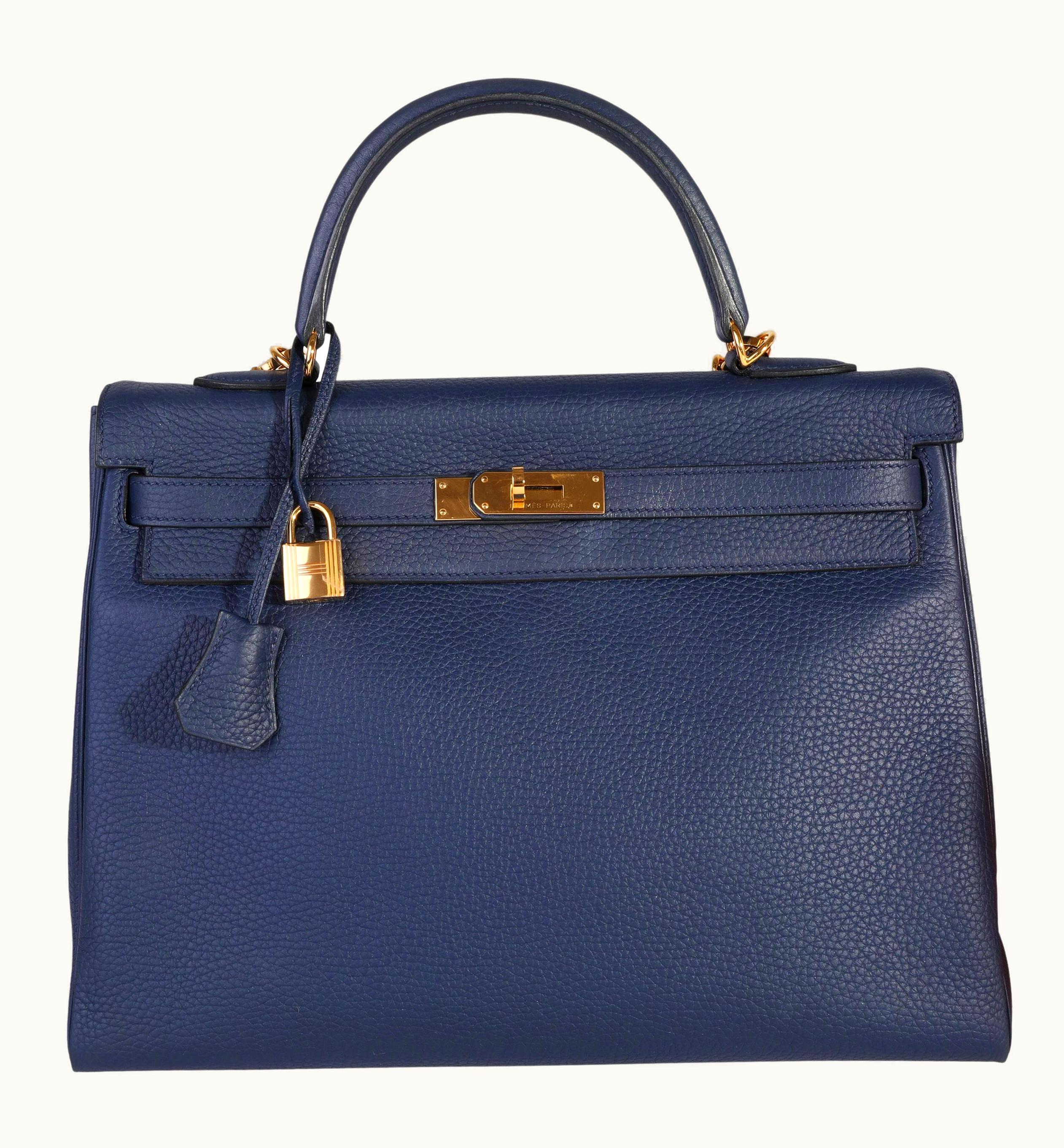 Hermès Hermès Birkin 35cm - Bleu Saphir - Epsom - Retourne - Gold (GHW)