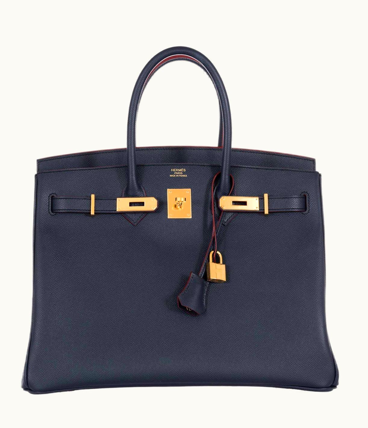 Hermès Hermès Birkin 35cm - Bleu Indigo - Swift - Retourne - Gold (GHW)