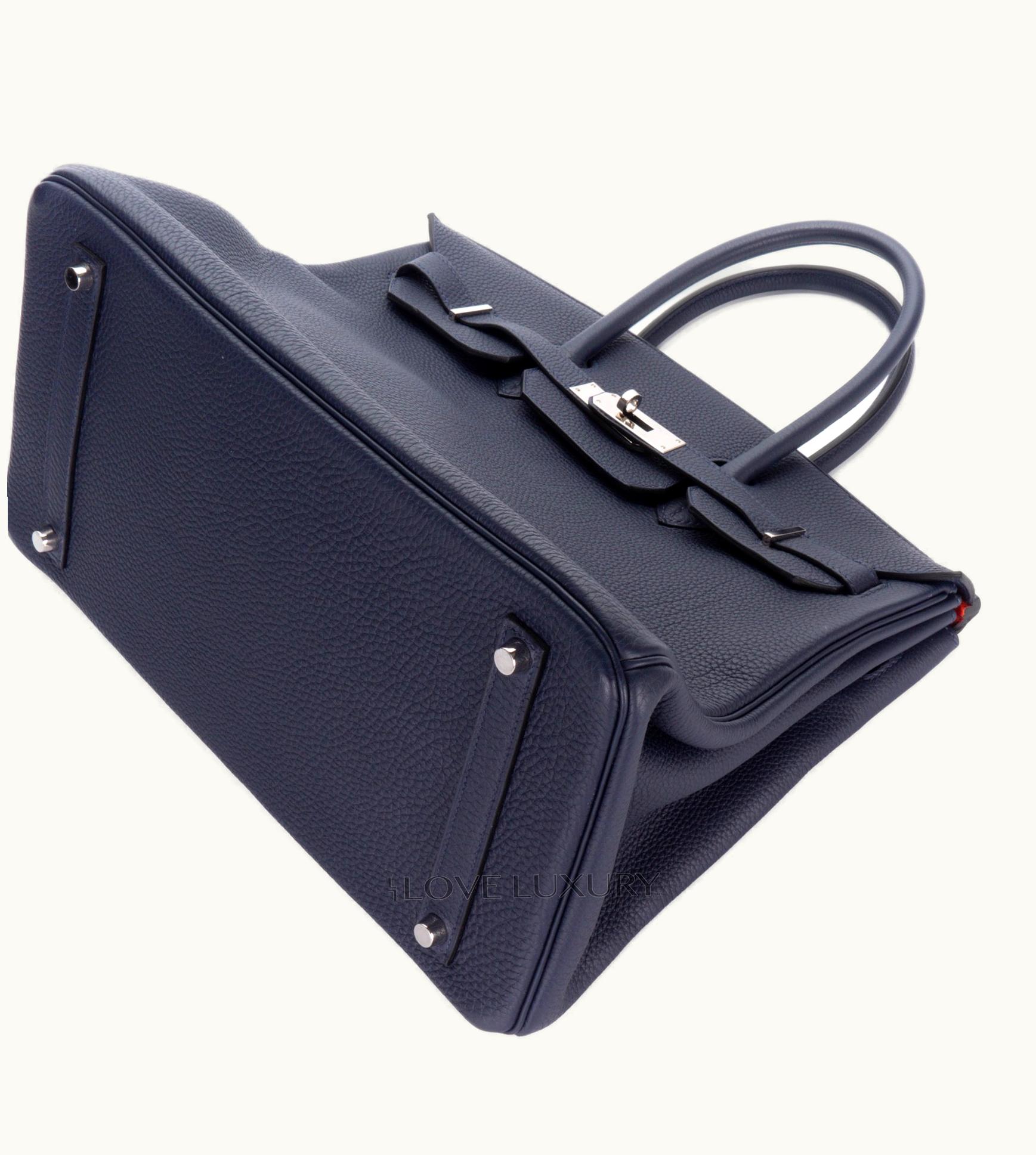 Hermès Hermès Birkin 35cm - Bleu Indigo - Swift - Sellier - Palladium (PHW)