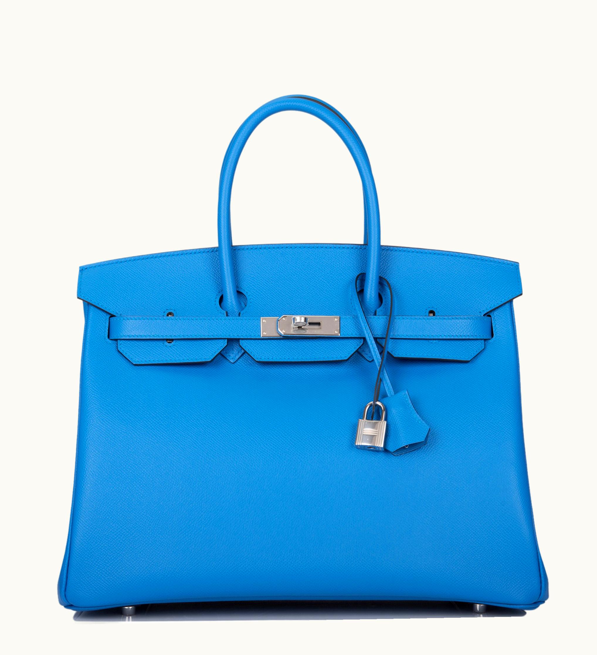 Hermès Hermès Birkin 35cm - Bleu Zanzibar - Swift - Retourne - Palladium (PHW)