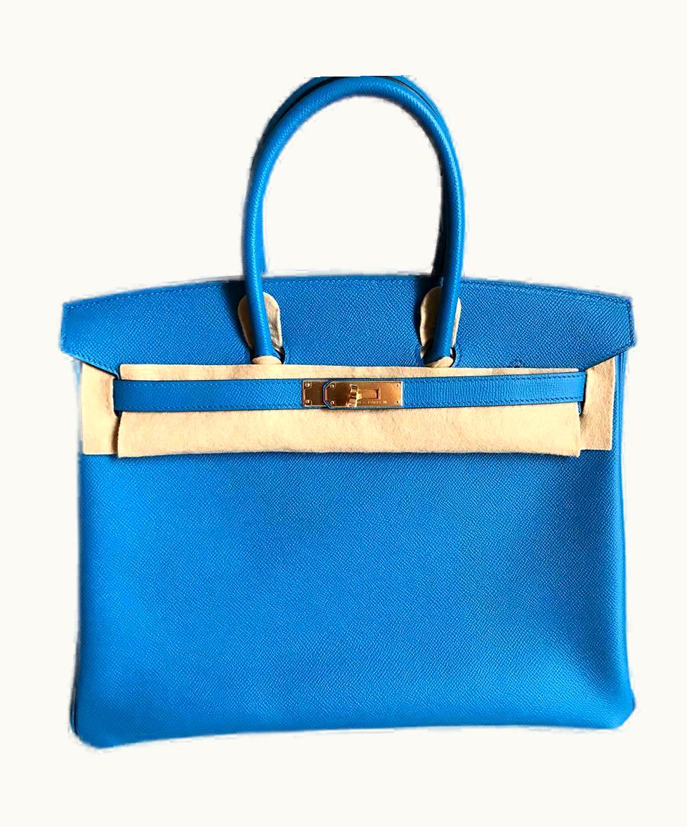 Hermès Hermès Birkin 35cm - Bleu Zanzibar - Swift - Sellier - Gold (GHW)