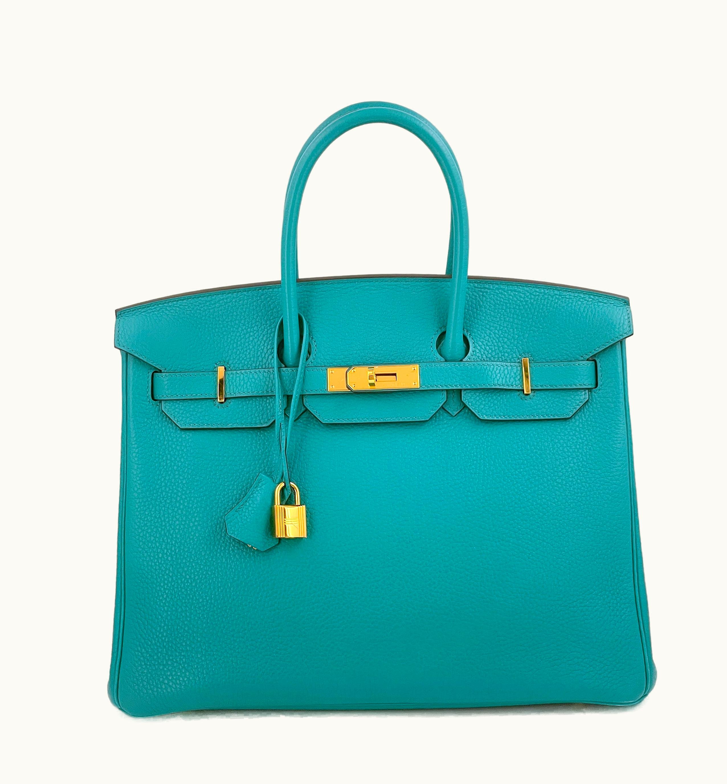 Hermès Hermès Birkin 35cm - Bleu Paon - Epsom - Sellier - Gold (GHW)