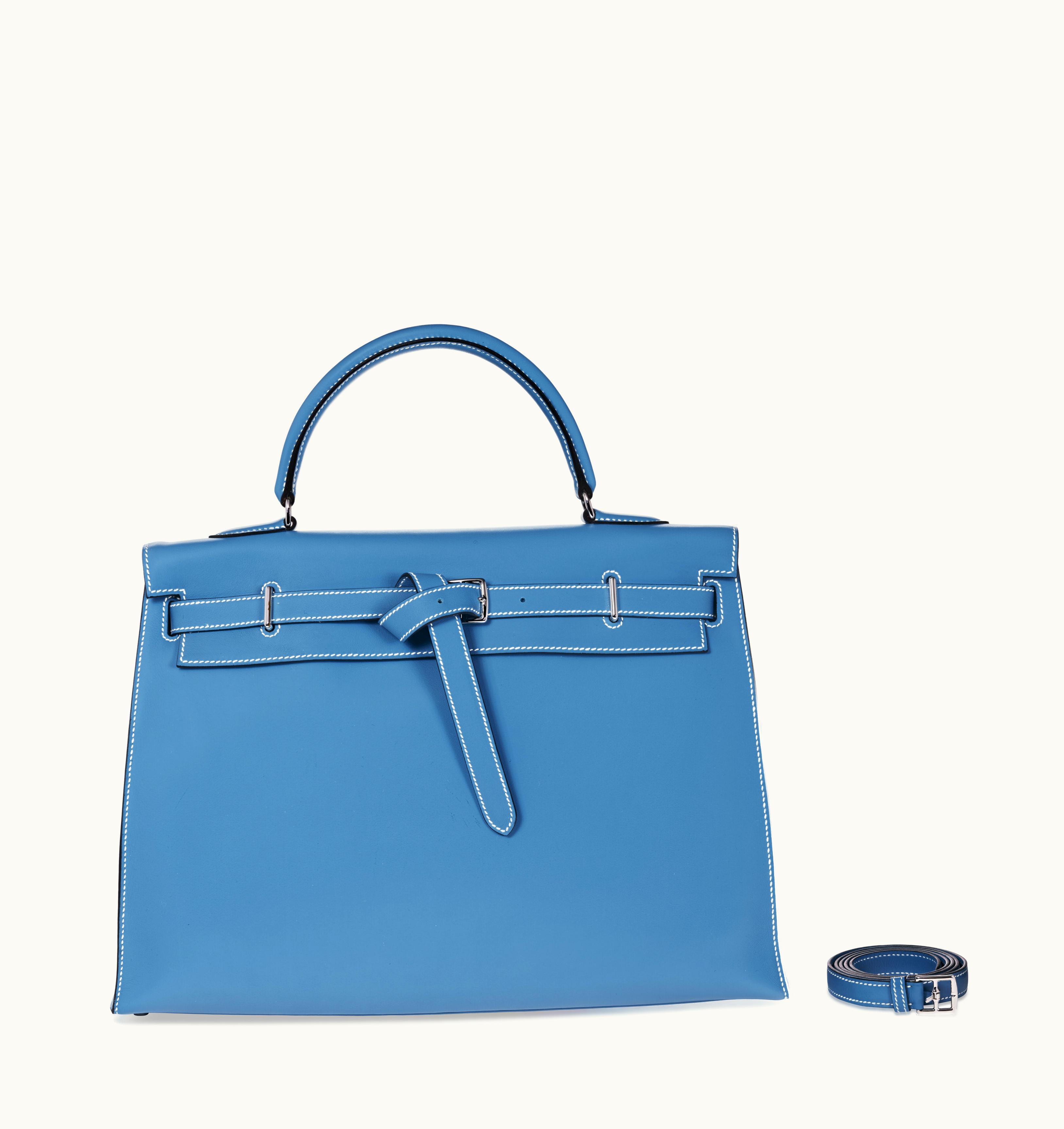 Hermès Hermès Birkin 35cm - Bleu Saint Cyr - Togo - Sellier - Palladium (PHW)