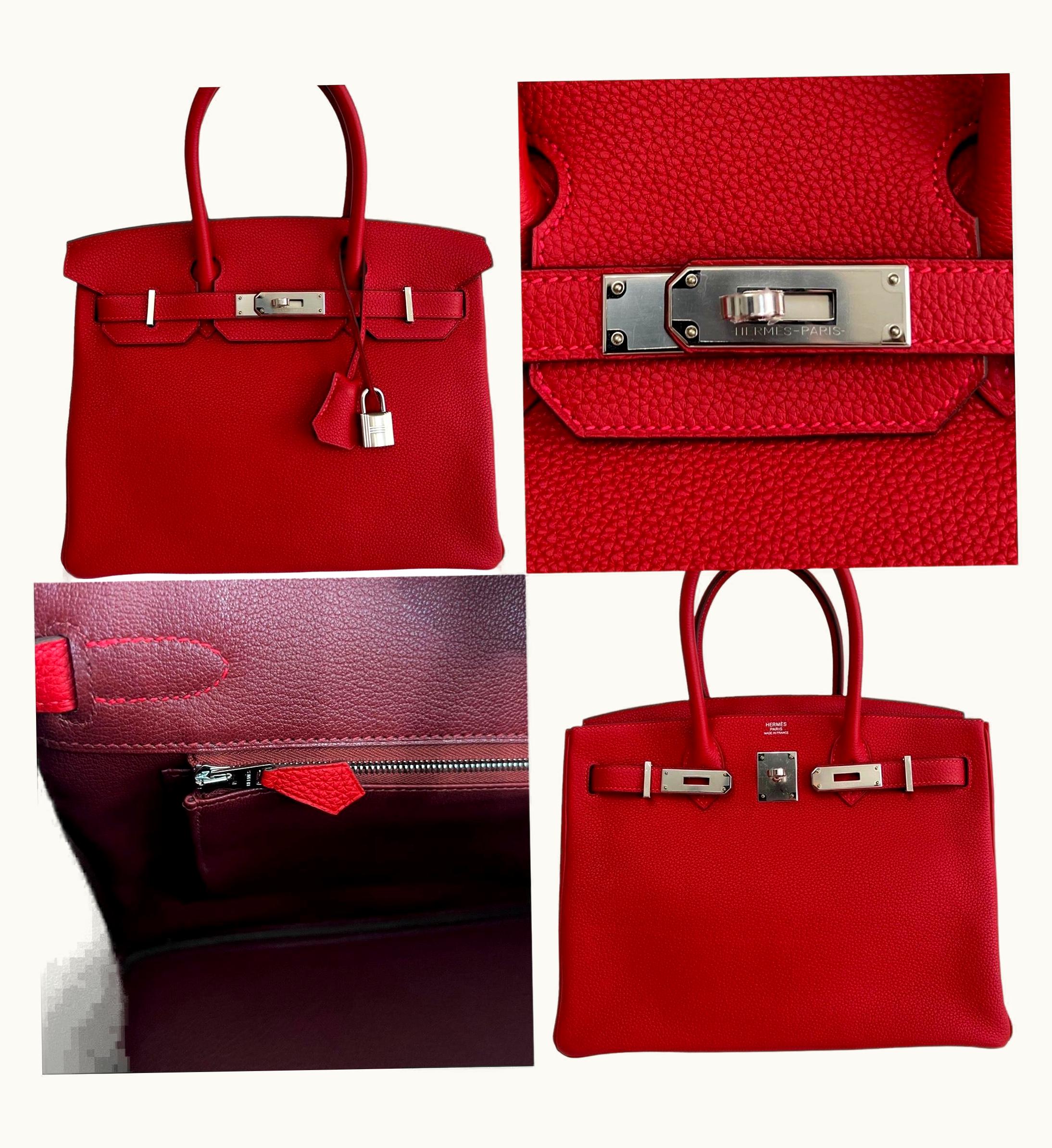 Hermès Hermès Birkin 35cm - Rouge Casaque - Swift - Sellier - Palladium (PHW)