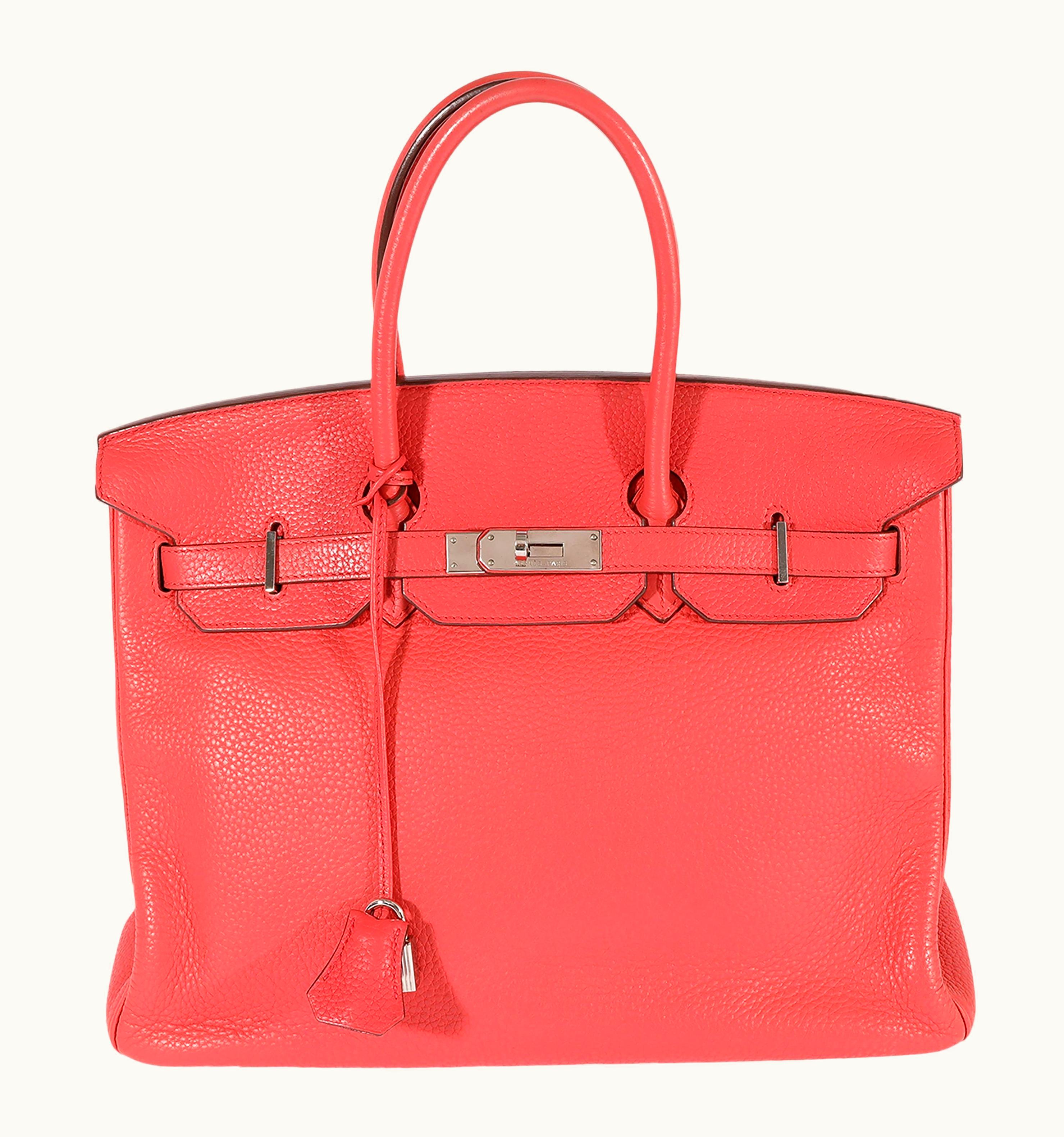 Hermès Hermès Birkin 35cm - Bougainvillea - Clemence - Sellier - Palladium (PHW)
