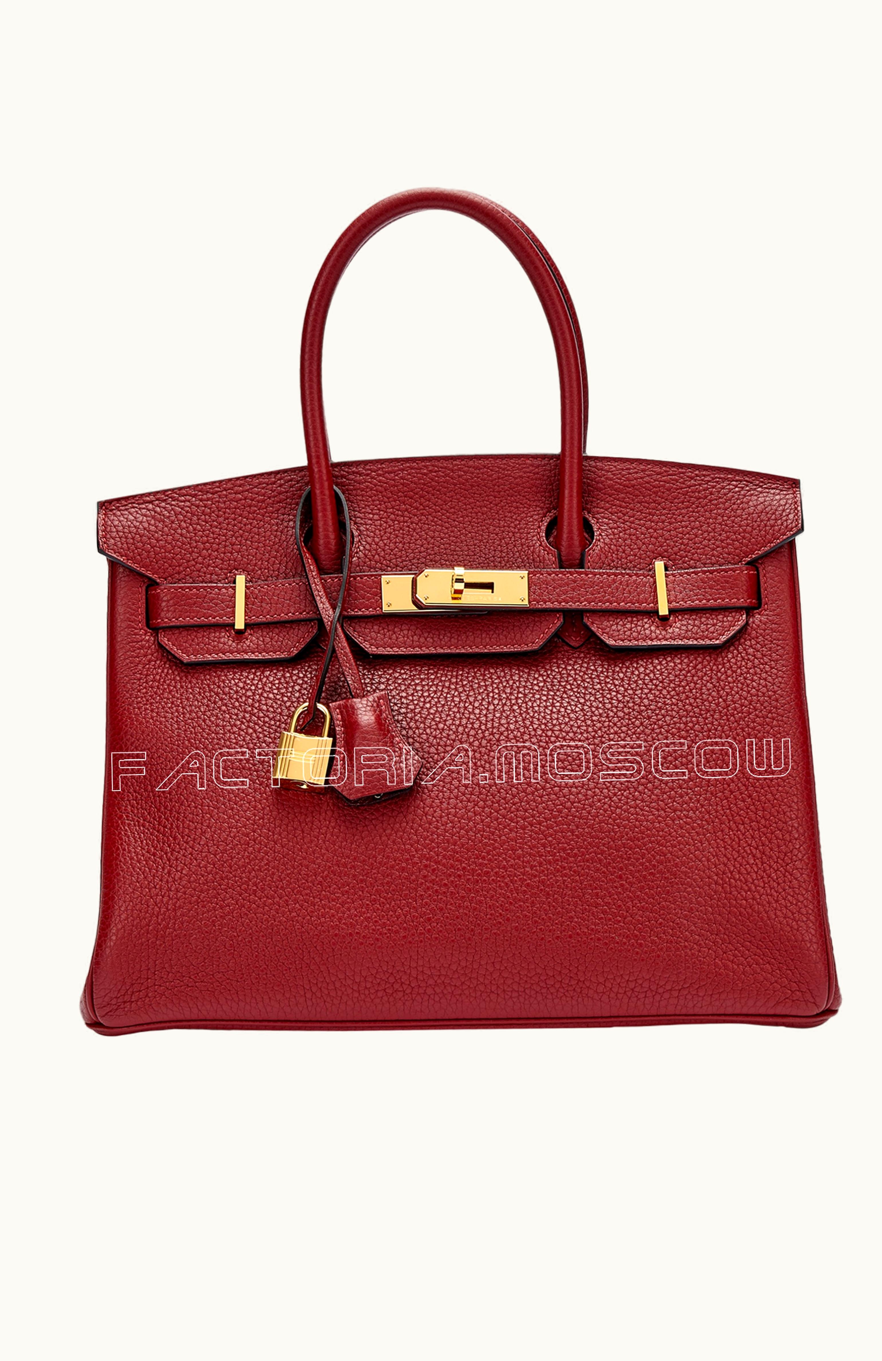 Hermès Hermès Birkin 35cm - Rubis - Togo - Sellier - Gold (GHW)