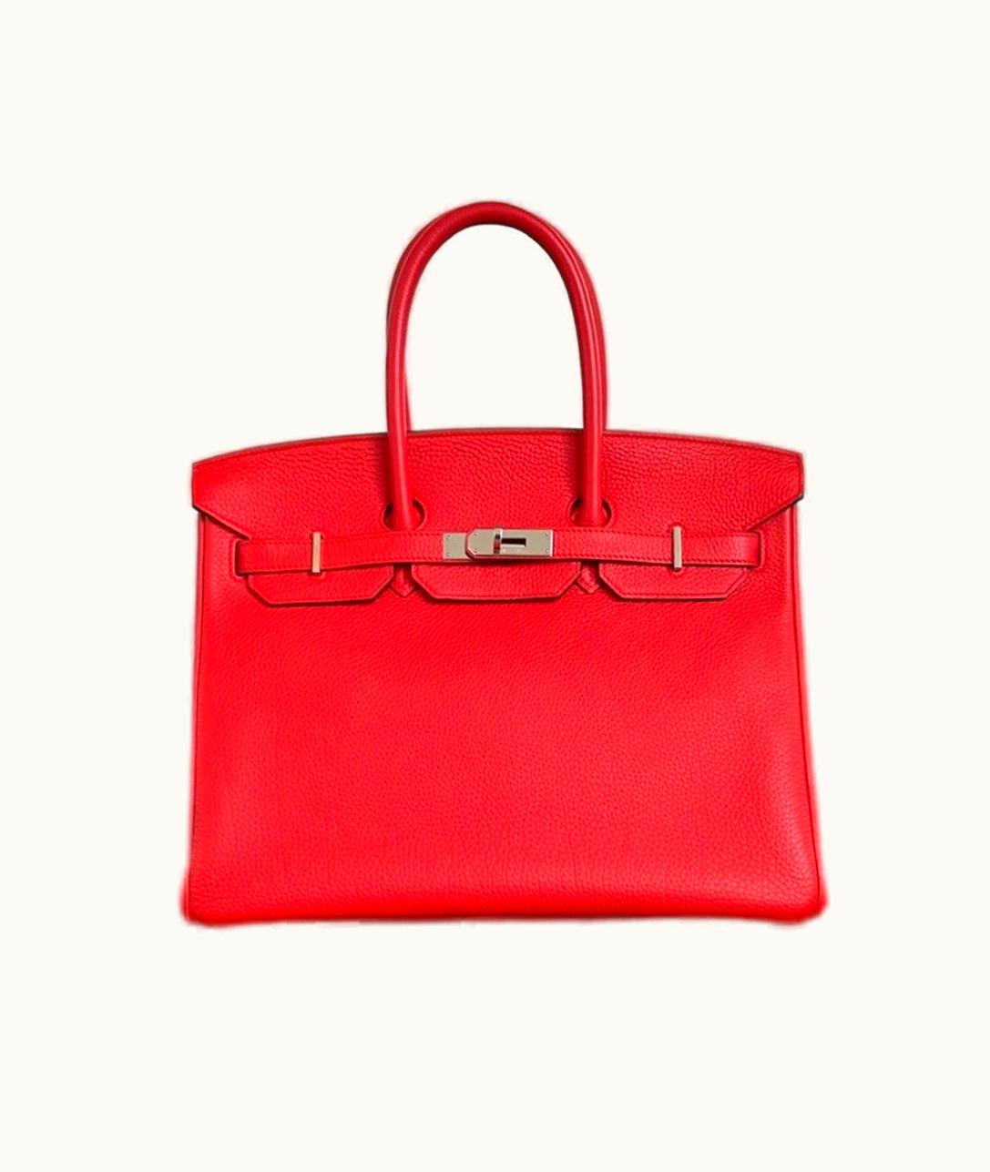 Hermès Hermès Birkin 35cm - Geranium - Epsom - Sellier - Palladium (PHW)