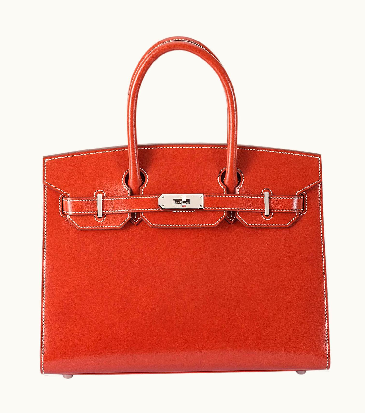 Hermès Hermès Birkin 35cm - Brique - Clemence - Sellier - Palladium (PHW)
