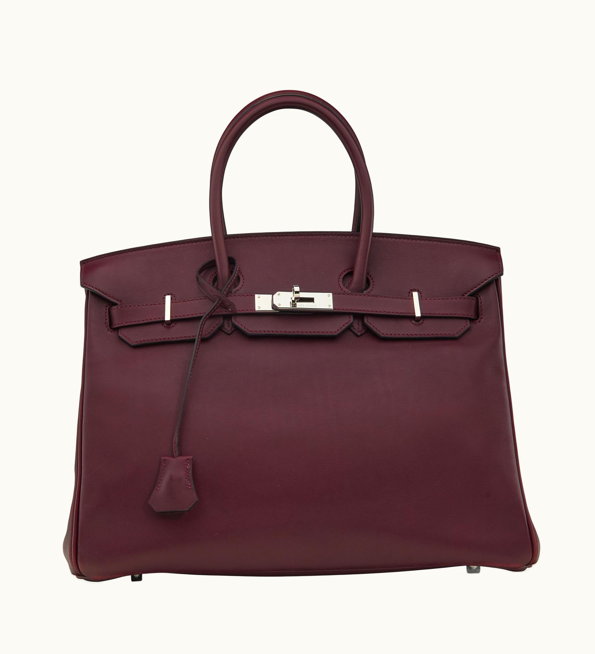 Hermès Hermès Birkin 35cm - Bourgogne - Swift - Retourne - Palladium (PHW)