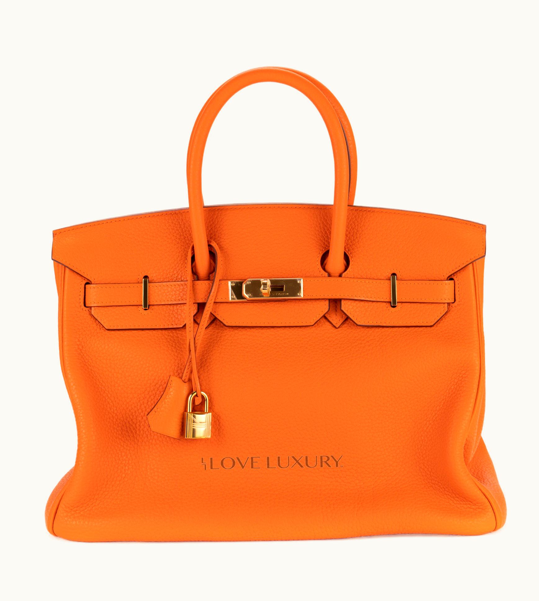 Hermès Hermès Birkin 35cm - Orange - Swift - Sellier - Gold (GHW)