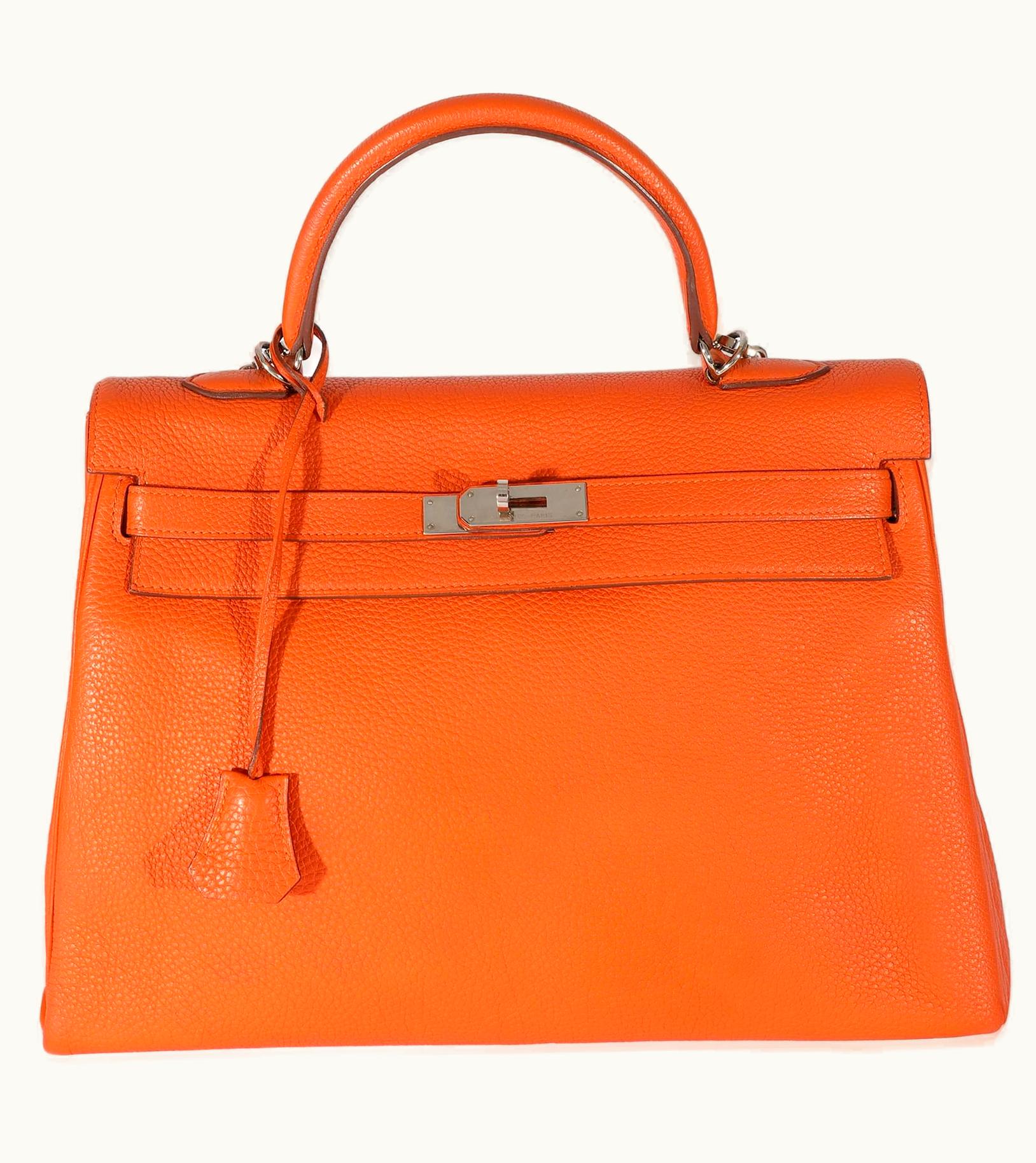 Hermès Hermès Birkin 35cm - Feu - Togo - Retourne - Palladium (PHW)