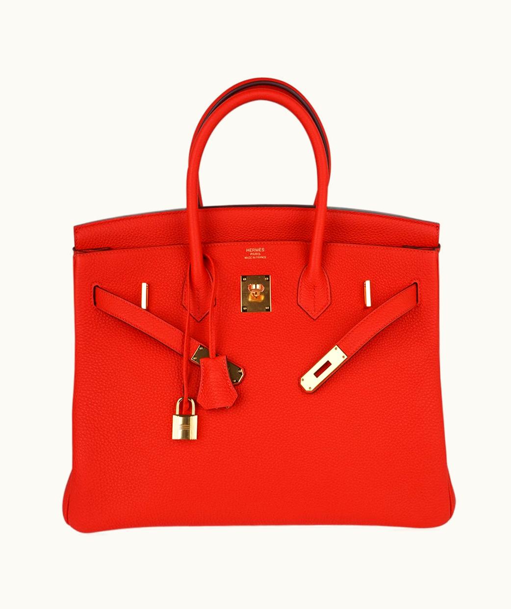 Hermès Hermès Birkin 35cm - Capucine - Clemence - Sellier - Gold (GHW)