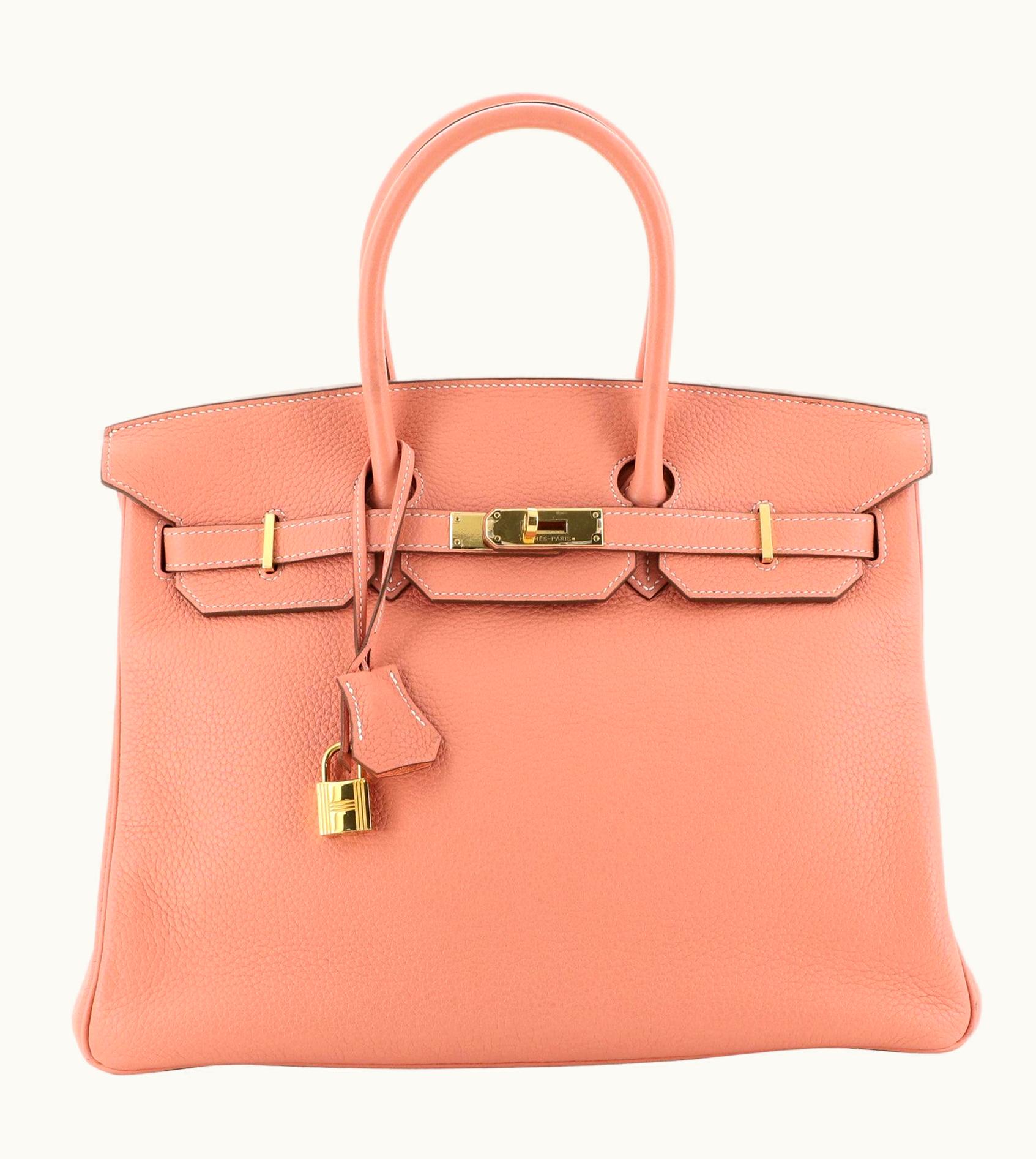 Hermès Hermès Birkin 35cm - Crevette - Swift - Sellier - Gold (GHW)
