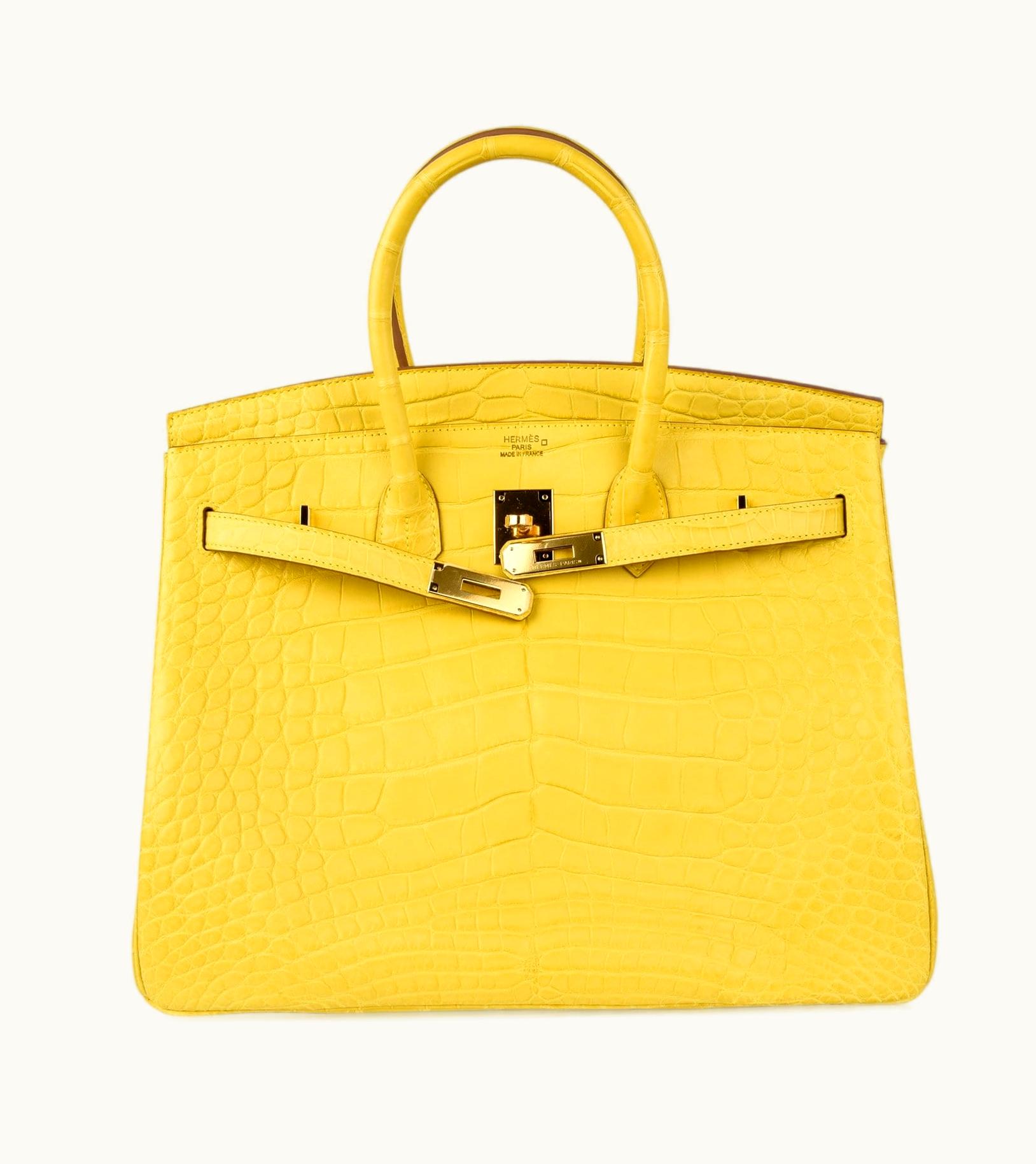 Hermès Hermès Birkin 35cm - Mimosa - Epsom - Sellier - Gold (GHW)