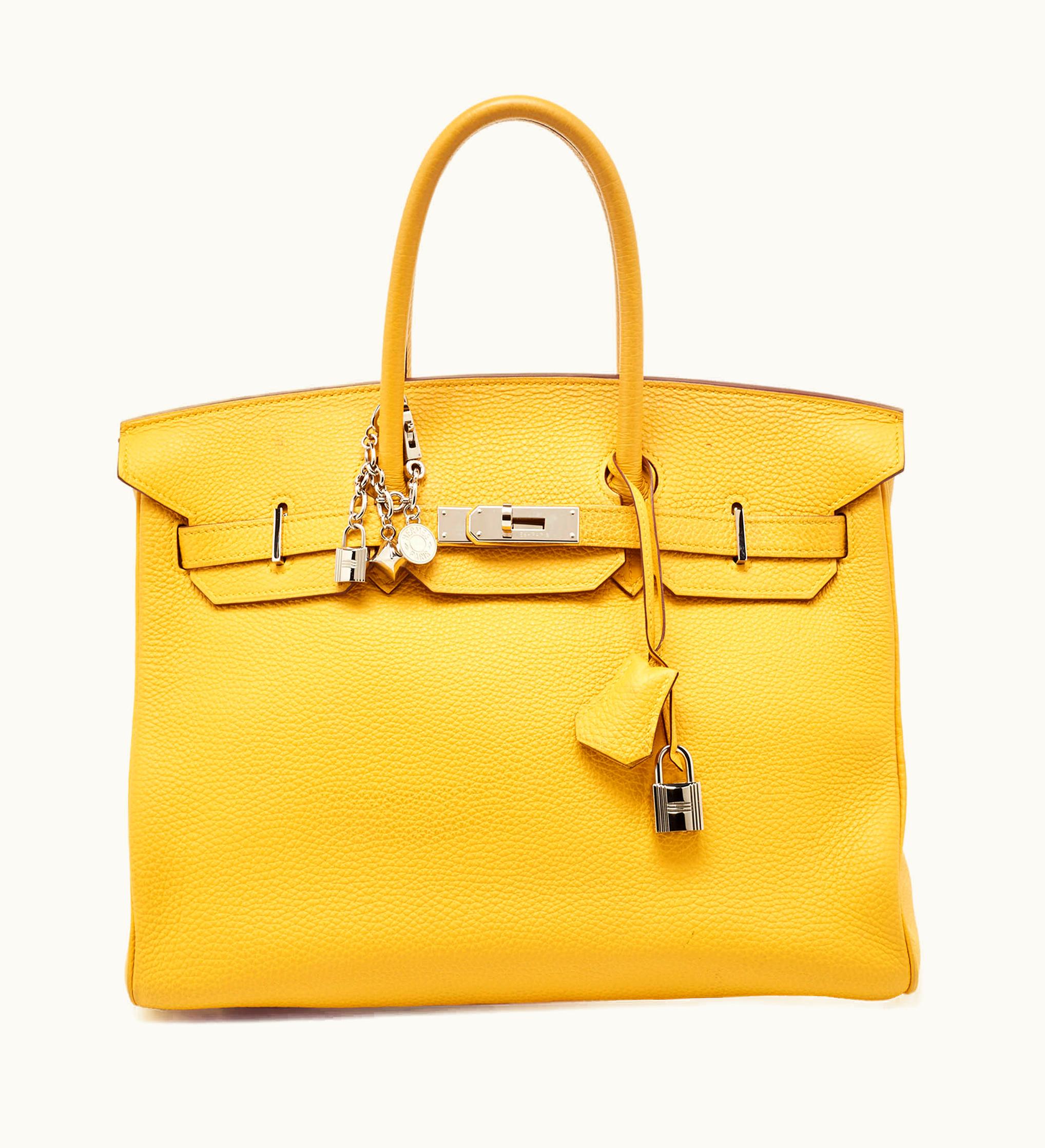 Hermès Hermès Birkin 35cm - Soleil - Togo - Sellier - Palladium (PHW)