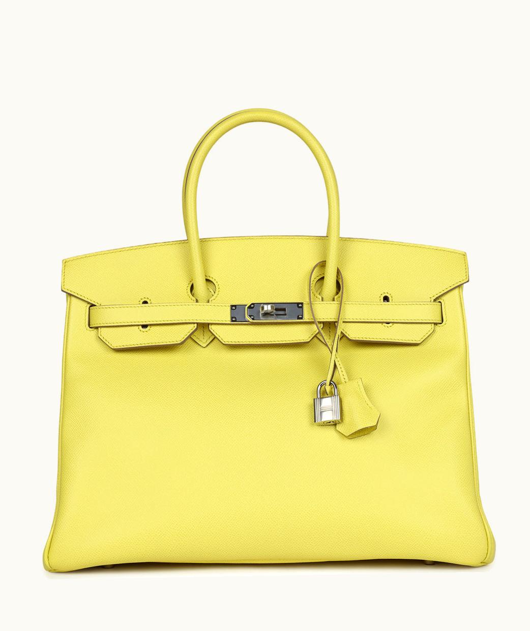 Hermès Hermès Birkin 35cm - Soufre - Togo - Sellier - Palladium (PHW)