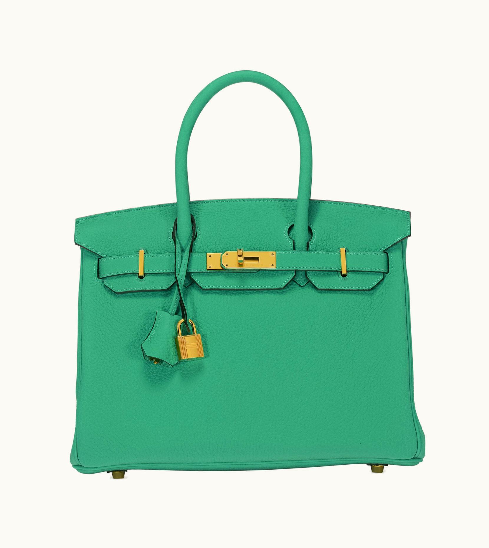 Hermès Hermès Birkin 35cm - Vert Fizz - Clemence - Retourne - Palladium (PHW)