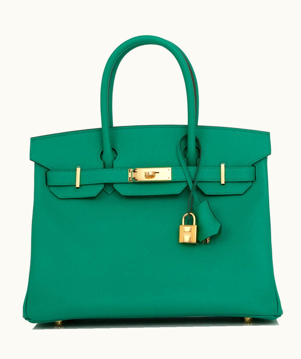 Hermès Hermès Birkin 35cm - Vert Jade - Clemence - Retourne - Gold (GHW)