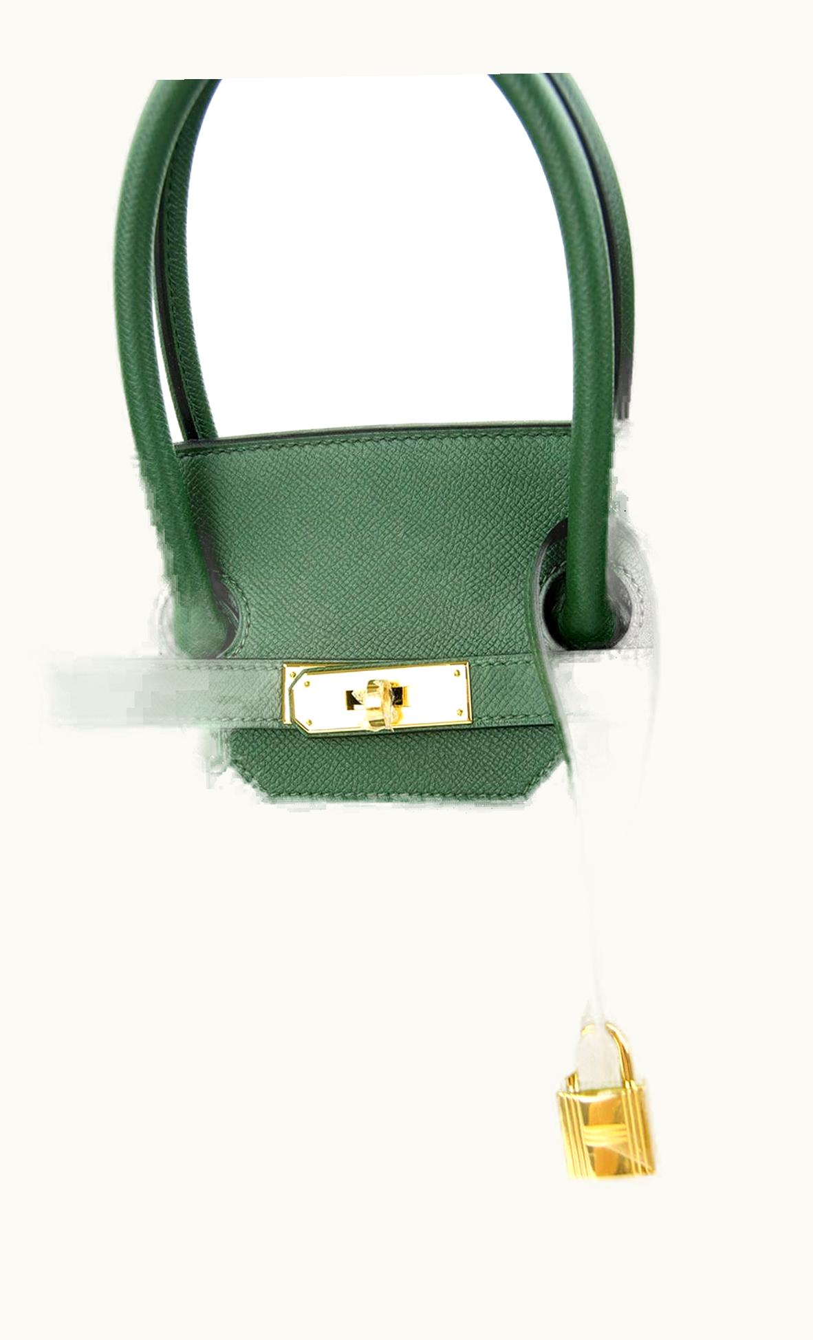 Hermès Birkin 35cm - Vert Fonce - Epsom - Sellier - Gold (GHW)