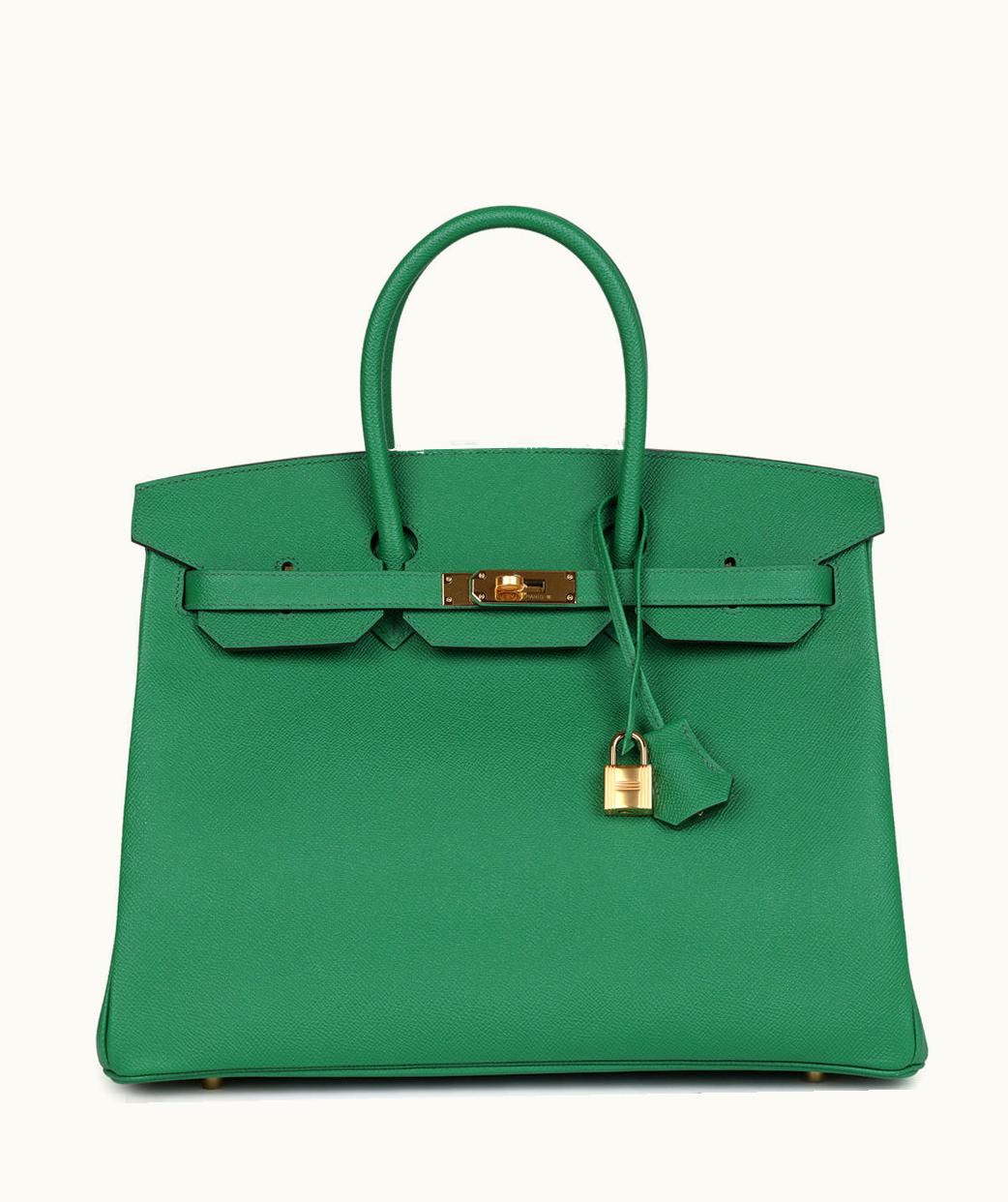 Hermès Birkin 35cm - Cactus - Swift - Retourne - Gold (GHW)