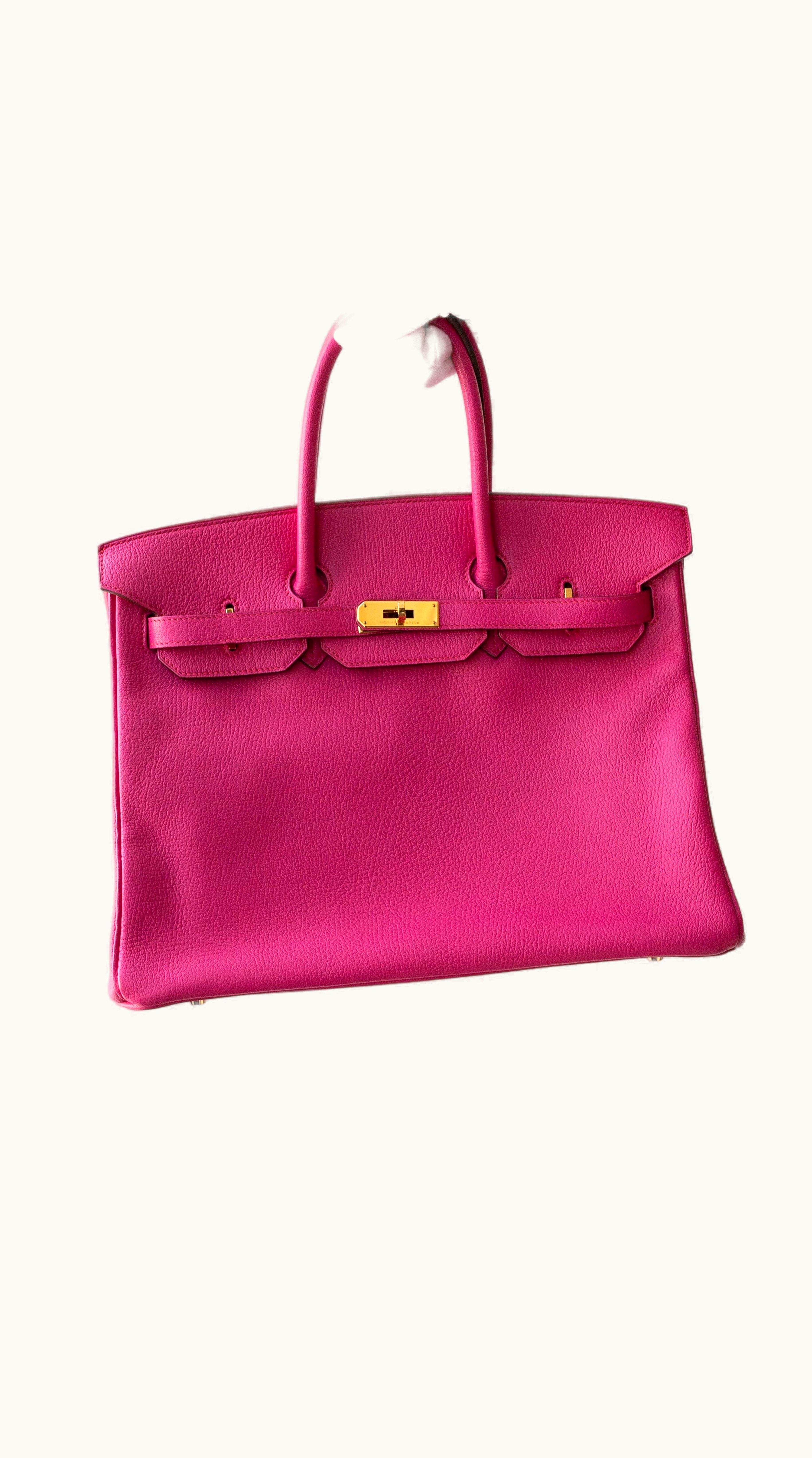 Hermès Birkin 35cm - Magnolia - Togo - Retourne - Gold (GHW)