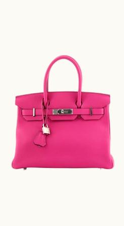 Hermès Birkin 35cm - Rose Pourpre - Clemence - Retourne - Palladium (PHW)