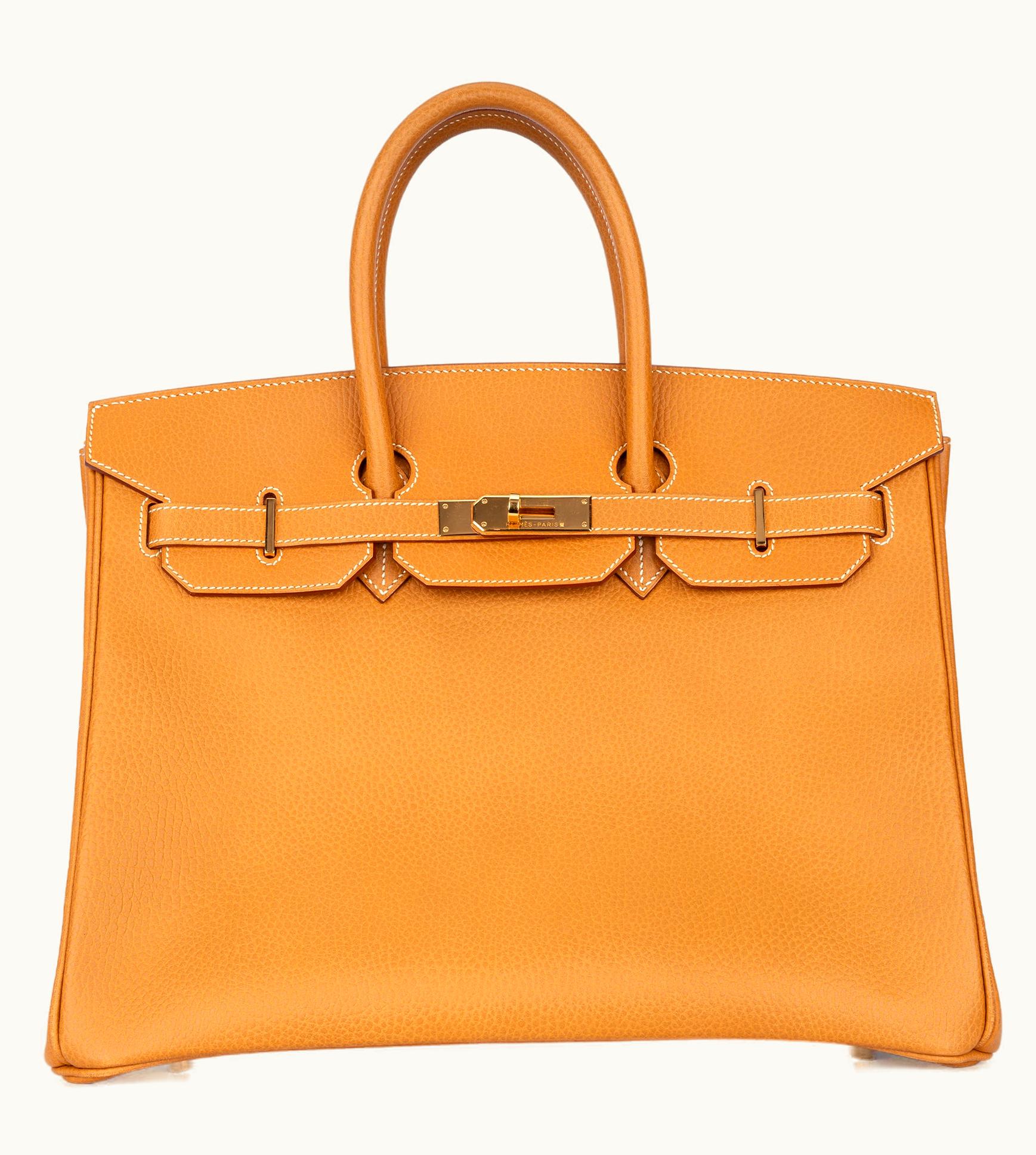 Hermès Hermès Birkin 35cm - Gold - Swift - Retourne - Gold (GHW)