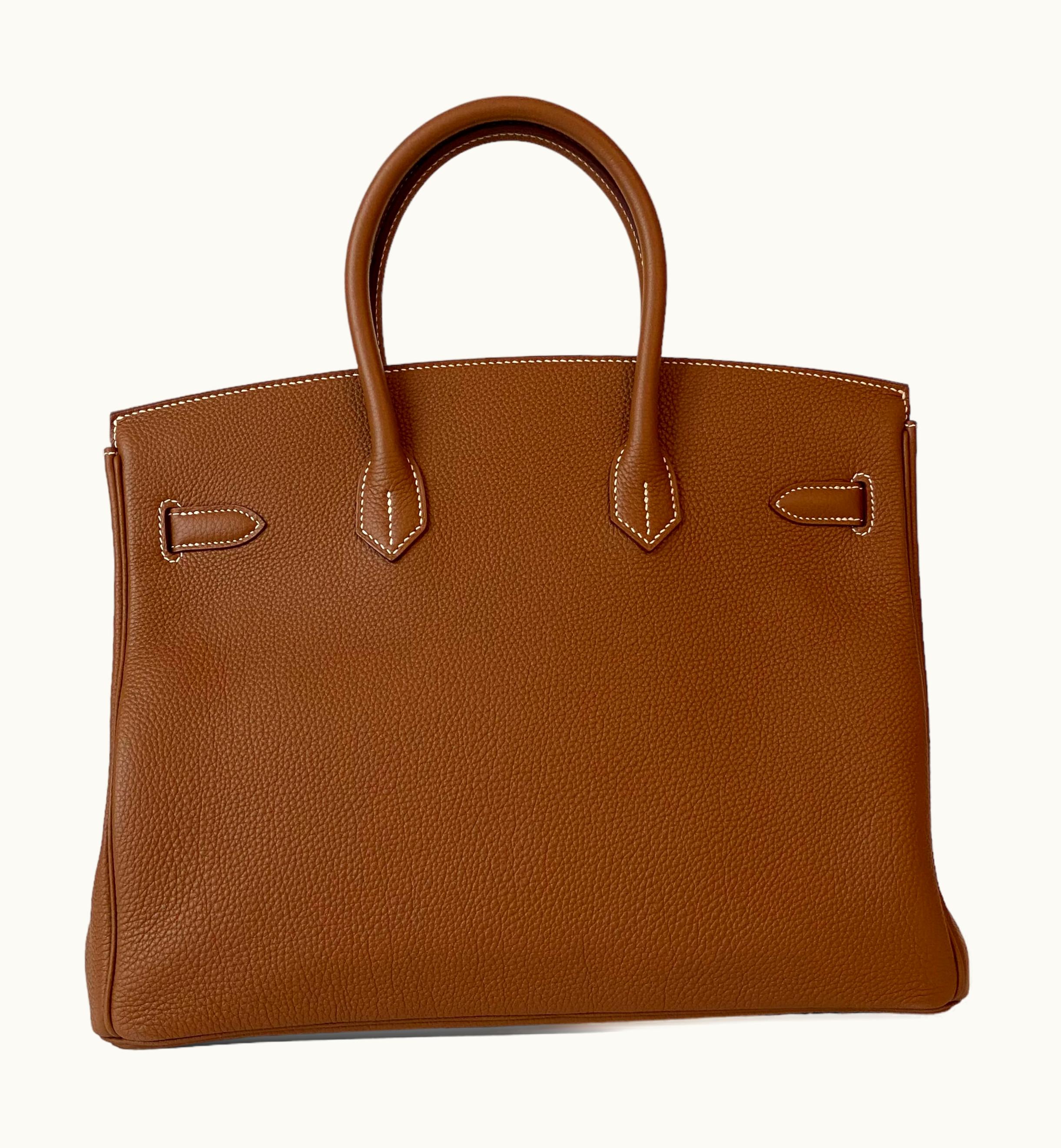 Hermès Hermès Birkin 35cm - Gold - Swift - Retourne - Palladium (PHW)