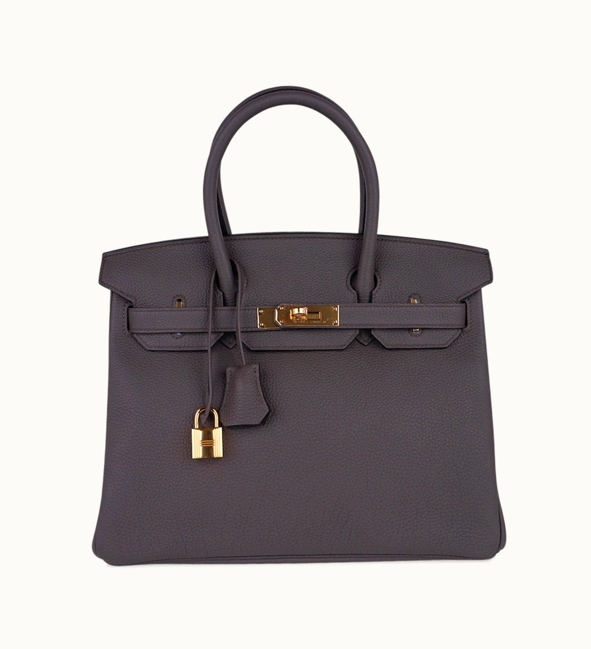 Hermès Birkin 35cm - Etain - Swift - Sellier - Gold (GHW)