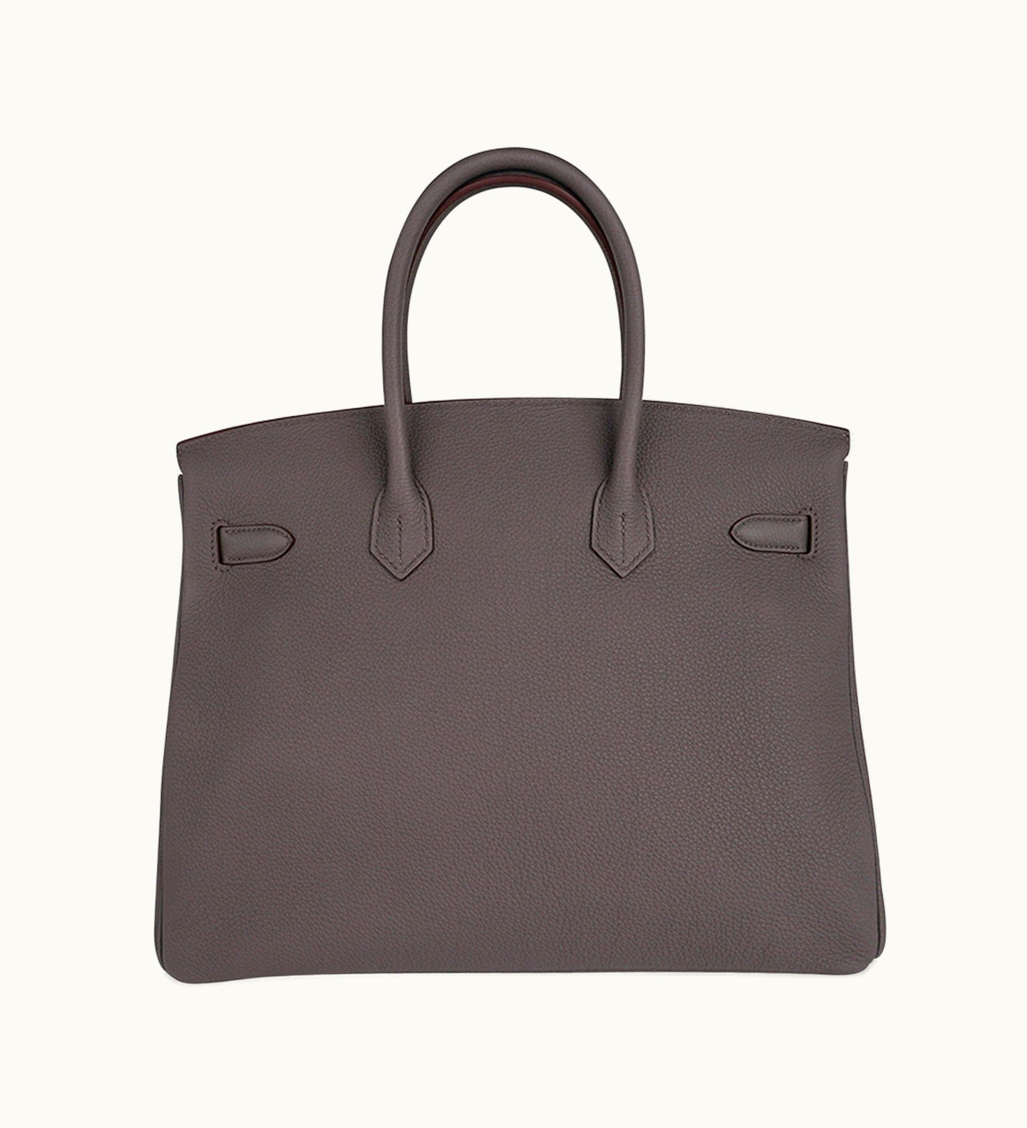 Hermès Birkin 35cm - Etain - Swift - Sellier - Palladium (PHW)
